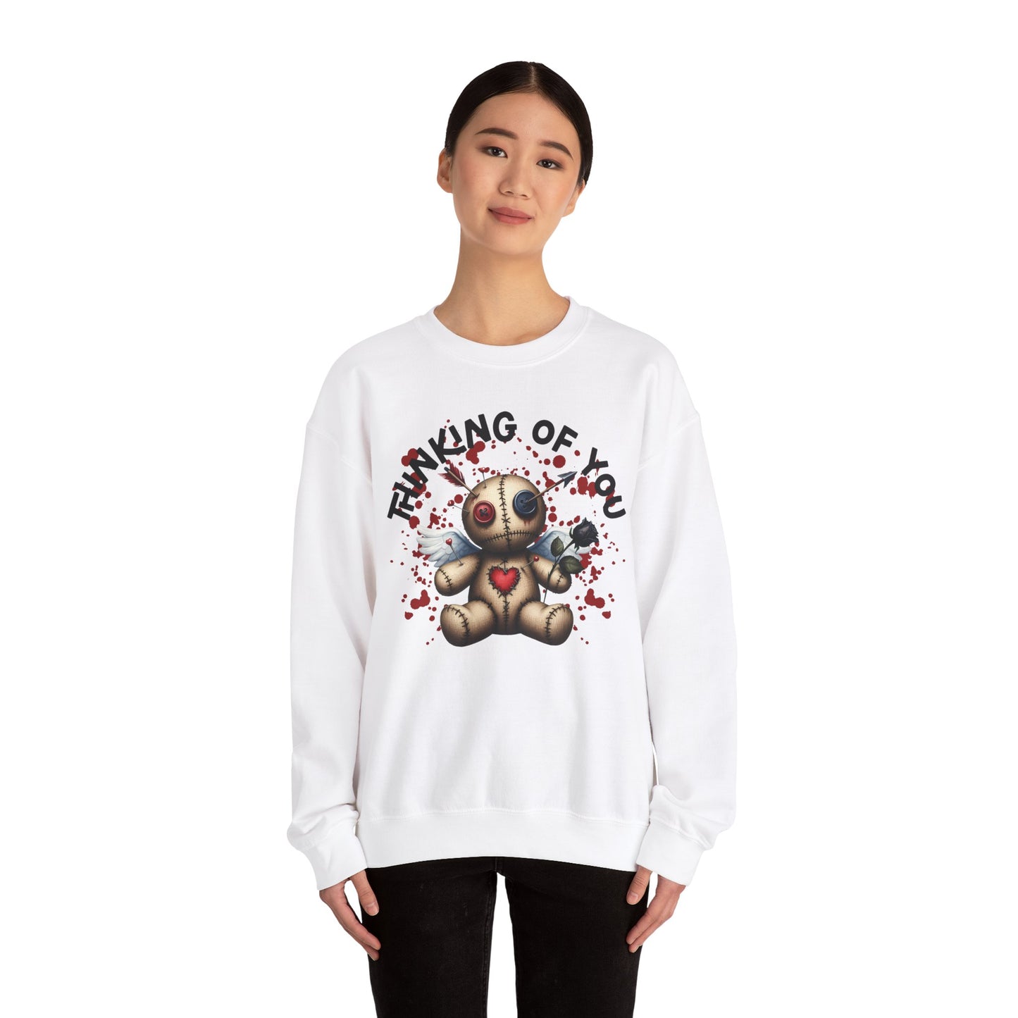 Anti-Valentine Thinking of You Unisex Heavy Blend™ Crewneck Sweatshirt - S - 5X