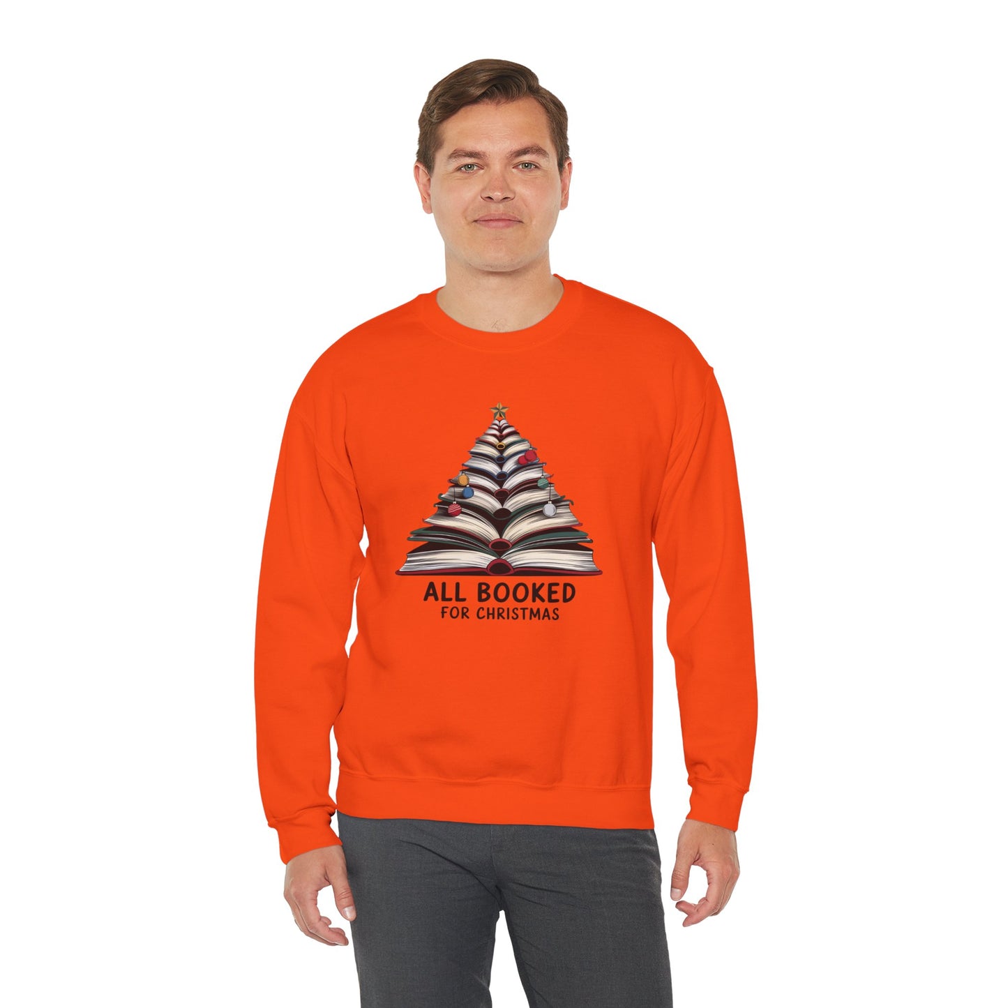All Booked for Christmas Unisex Heavy Blend™ Crewneck Sweatshirt - sizes S - 3X