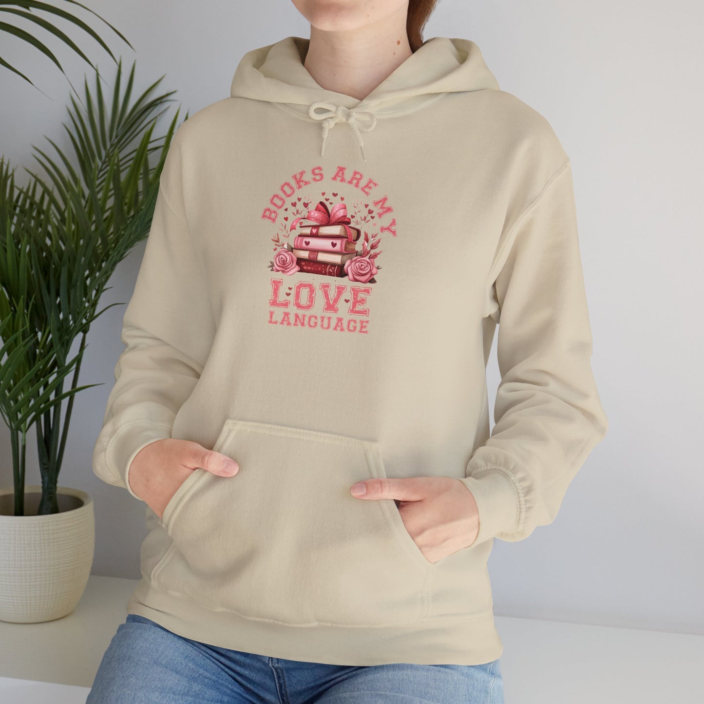 Books are My Love Language Hooded Sweatshirt - sizes S - 5X