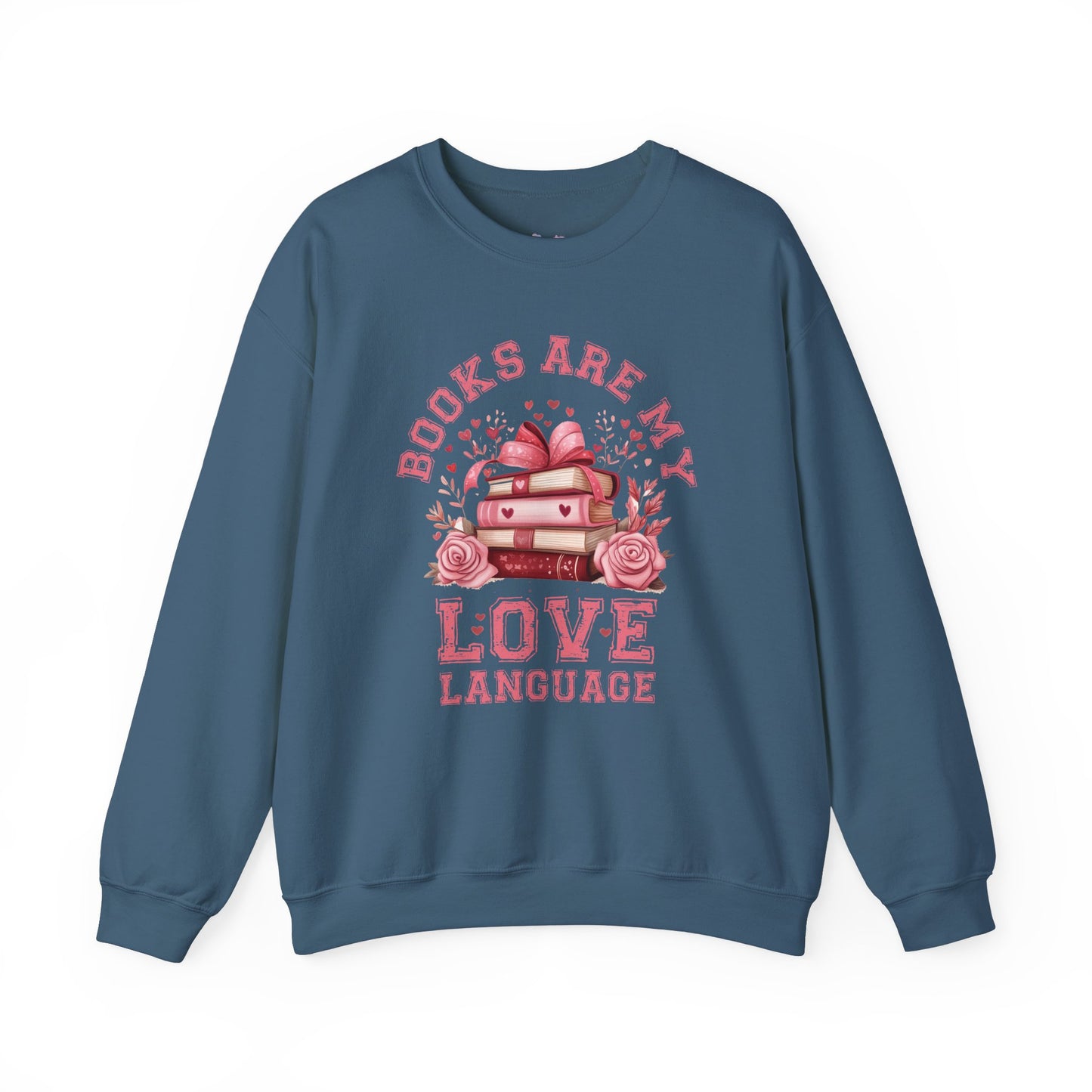 Books are my Love Language Unisex Heavy Blend Crewneck Sweatshirt - size S - 5X