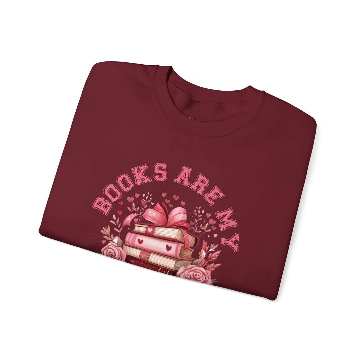 Books are my Love Language Unisex Heavy Blend Crewneck Sweatshirt - size S - 5X