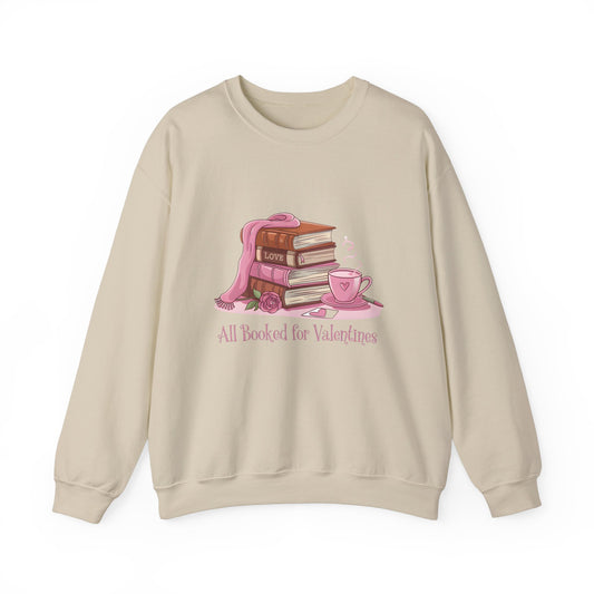 Valentine's Day Book Lover Crewneck Sweatshirt - S - 5X