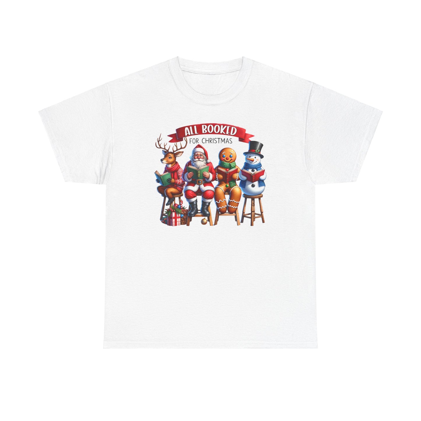 Booked for Christmas Tee - Unisex Heavy Cotton Tee