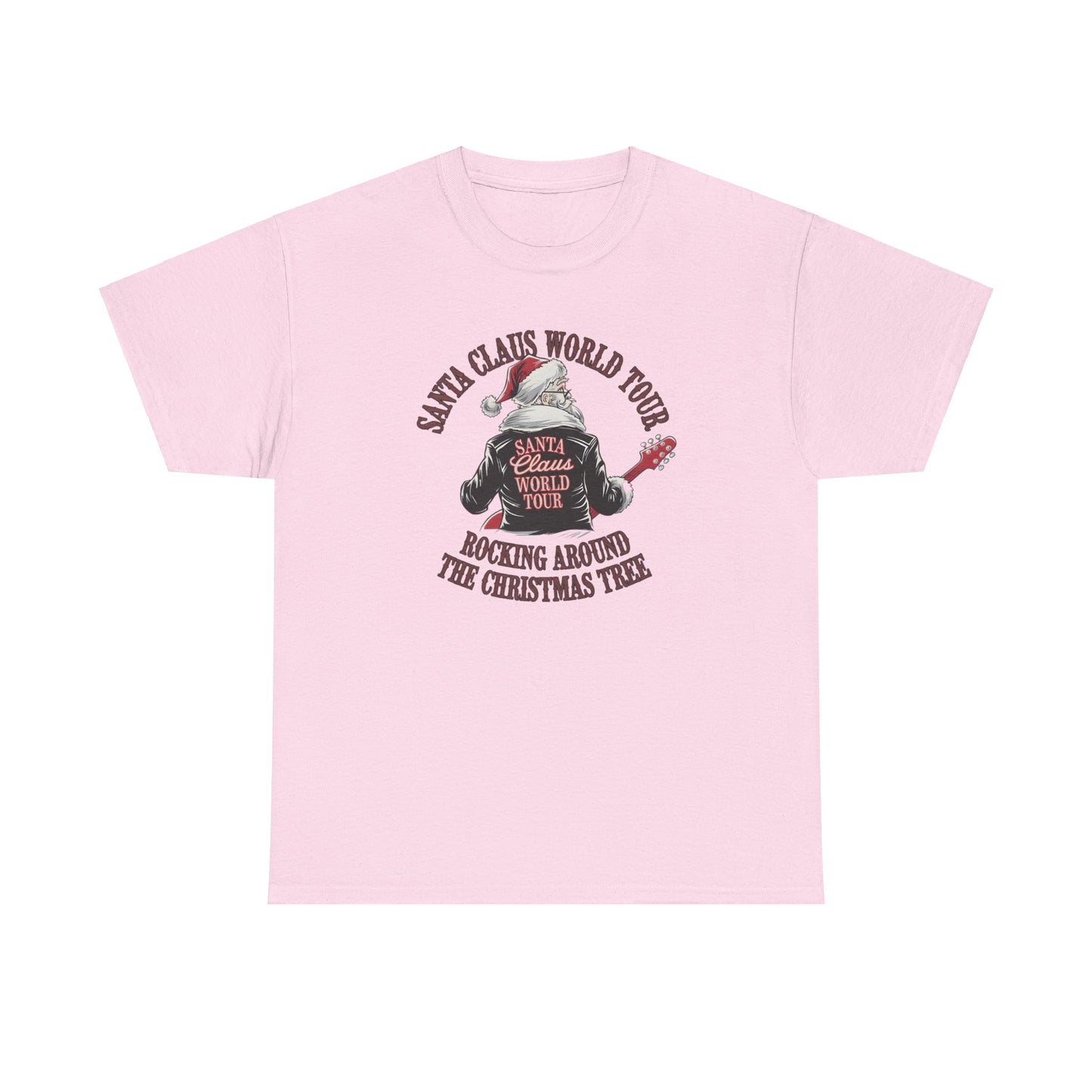 Santa Claus World Tour Unisex Tee - Sizes S-5X - Christmas Holiday Funny Shirt