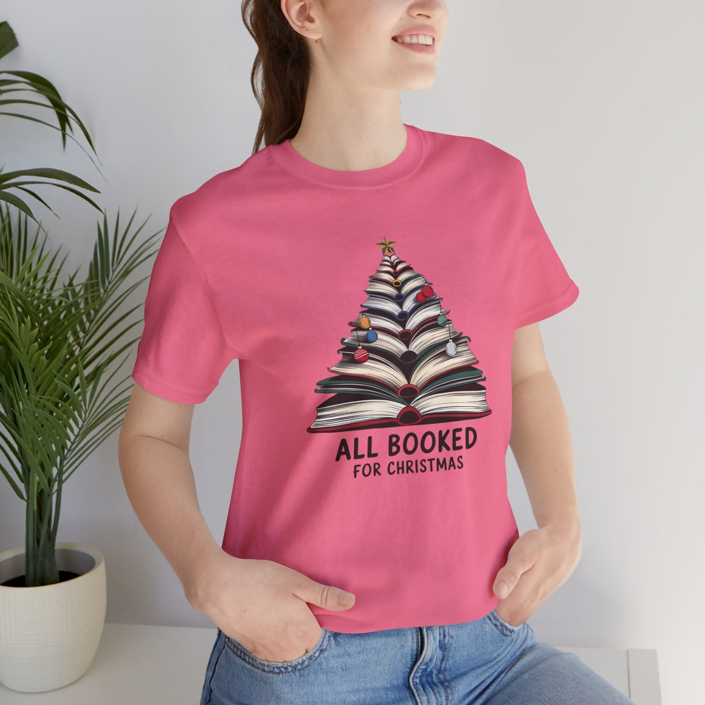 All Booked for Christmas Unisex Jersey Short Sleeve T-shirt - sizes S - 3X