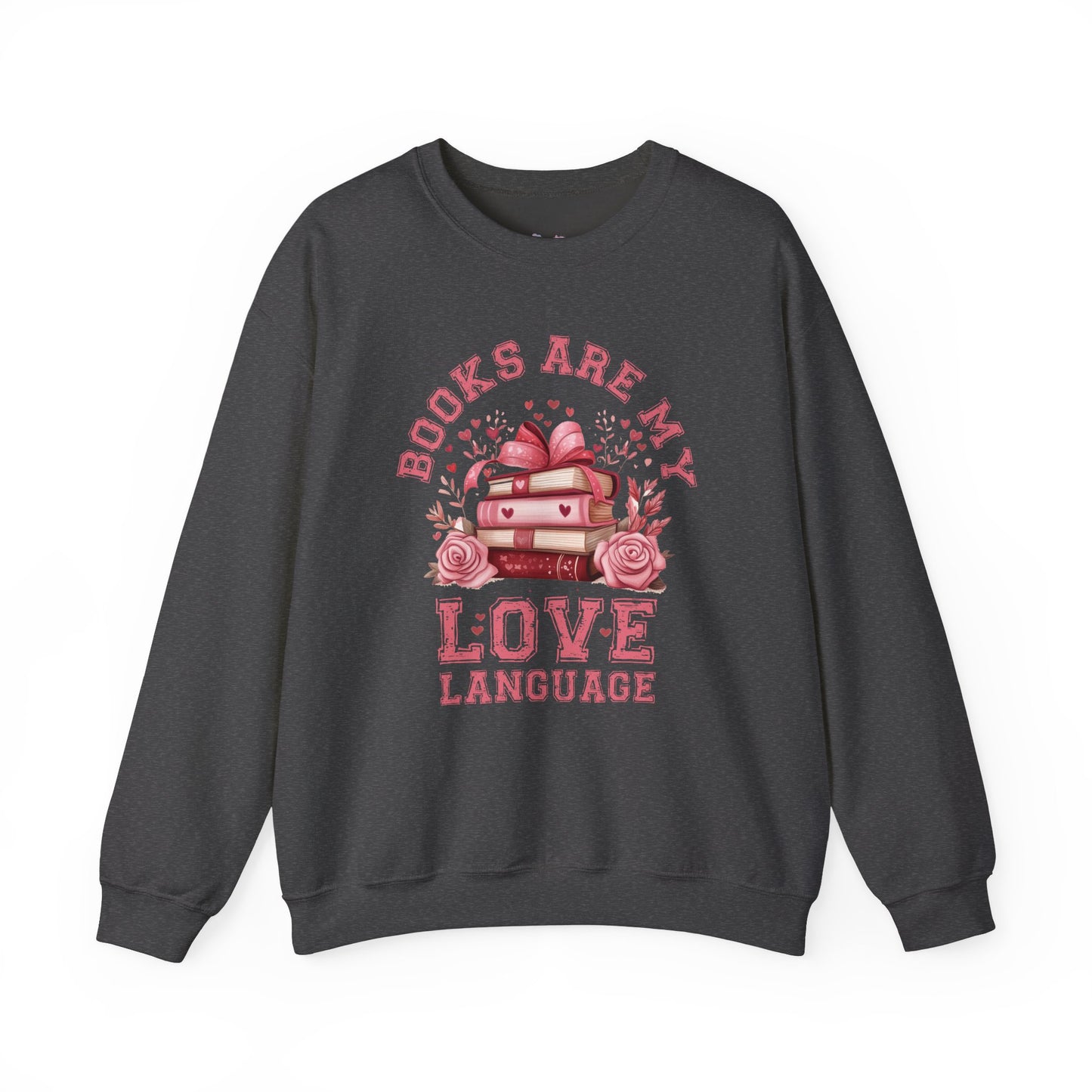 Books are my Love Language Unisex Heavy Blend Crewneck Sweatshirt - size S - 5X