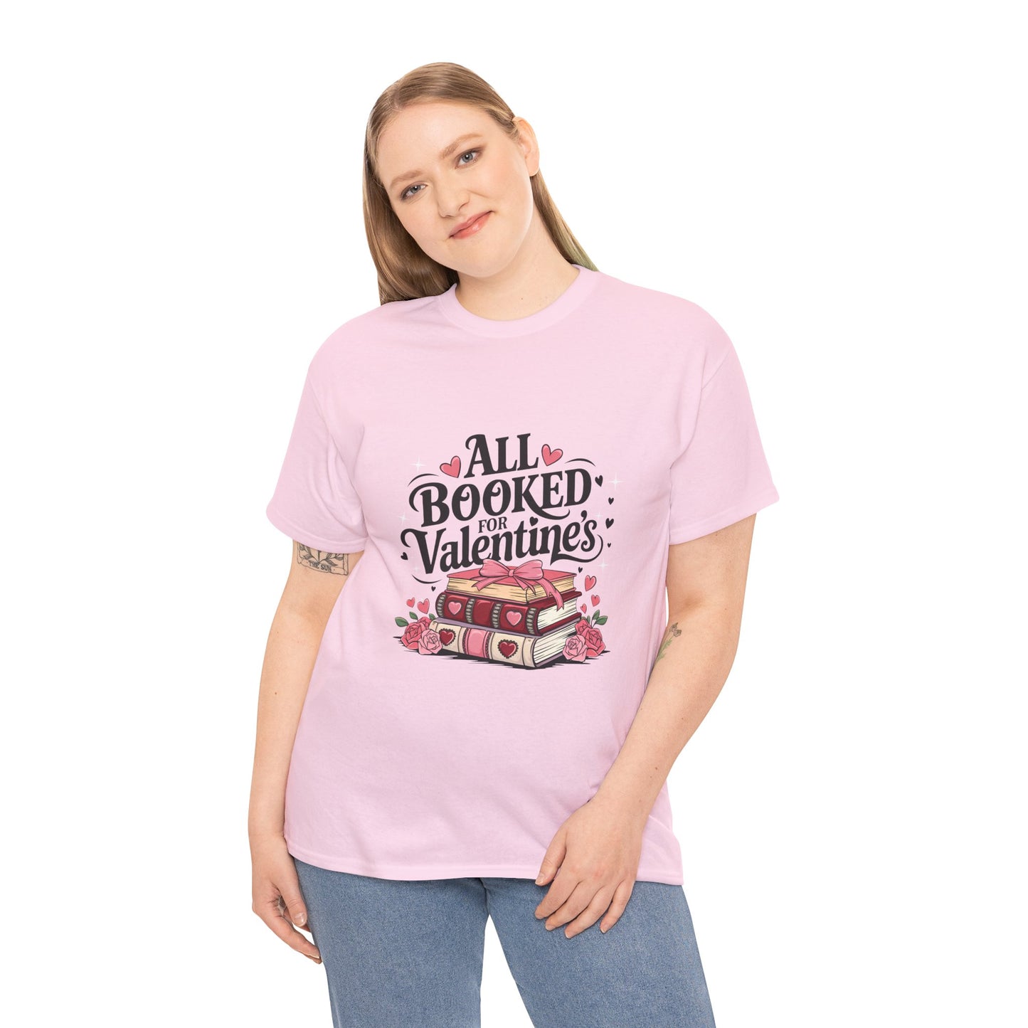 Valentine's Day Book Lover Unisex Tee - sizes S - 5X