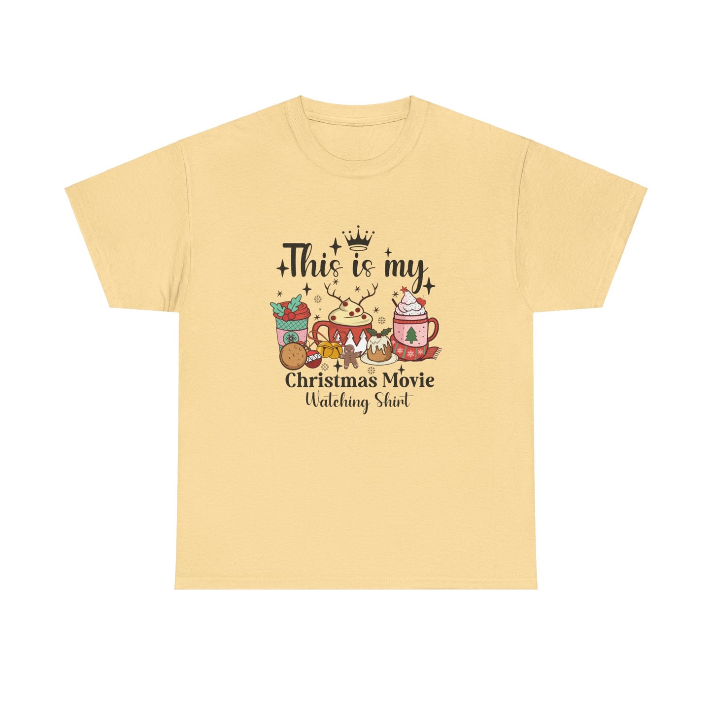 Christmas Movie Watching Unisex Heavy Cotton Tee - T-shirt