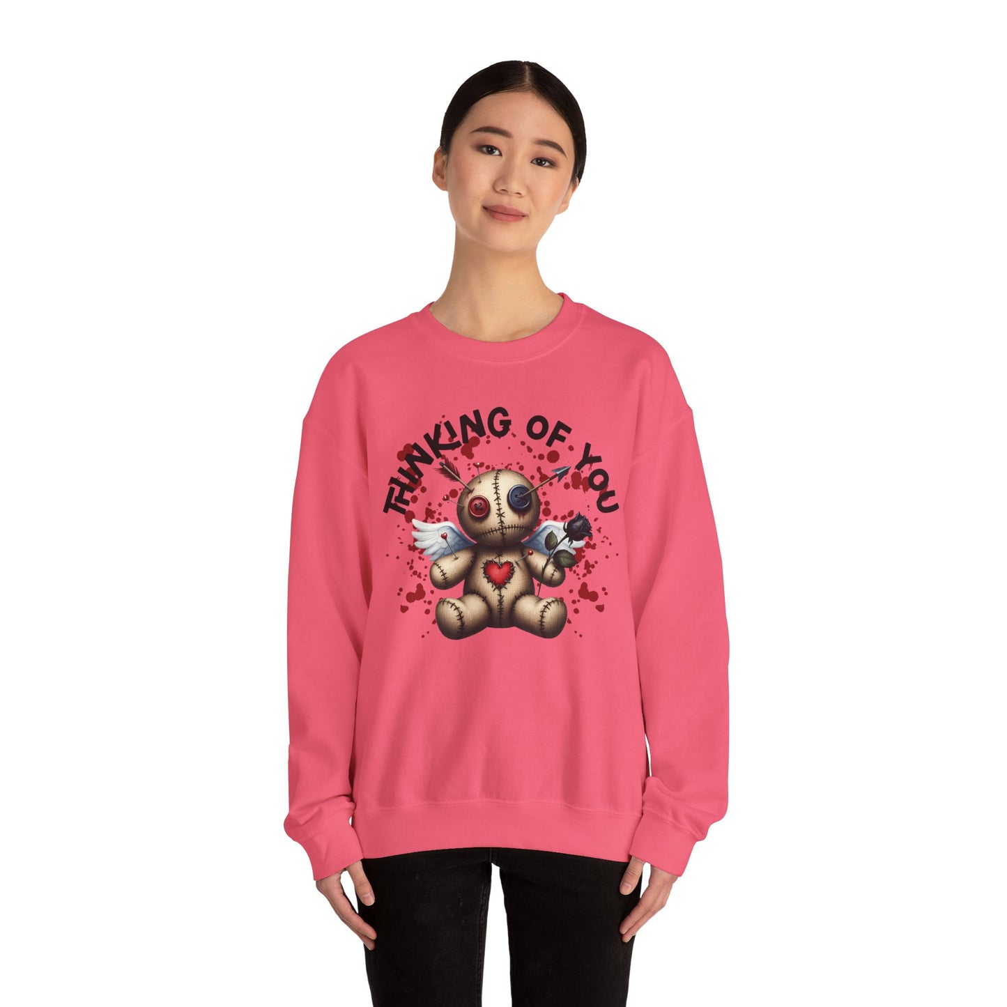 Anti-Valentine Thinking of You Unisex Heavy Blend™ Crewneck Sweatshirt - S - 5X