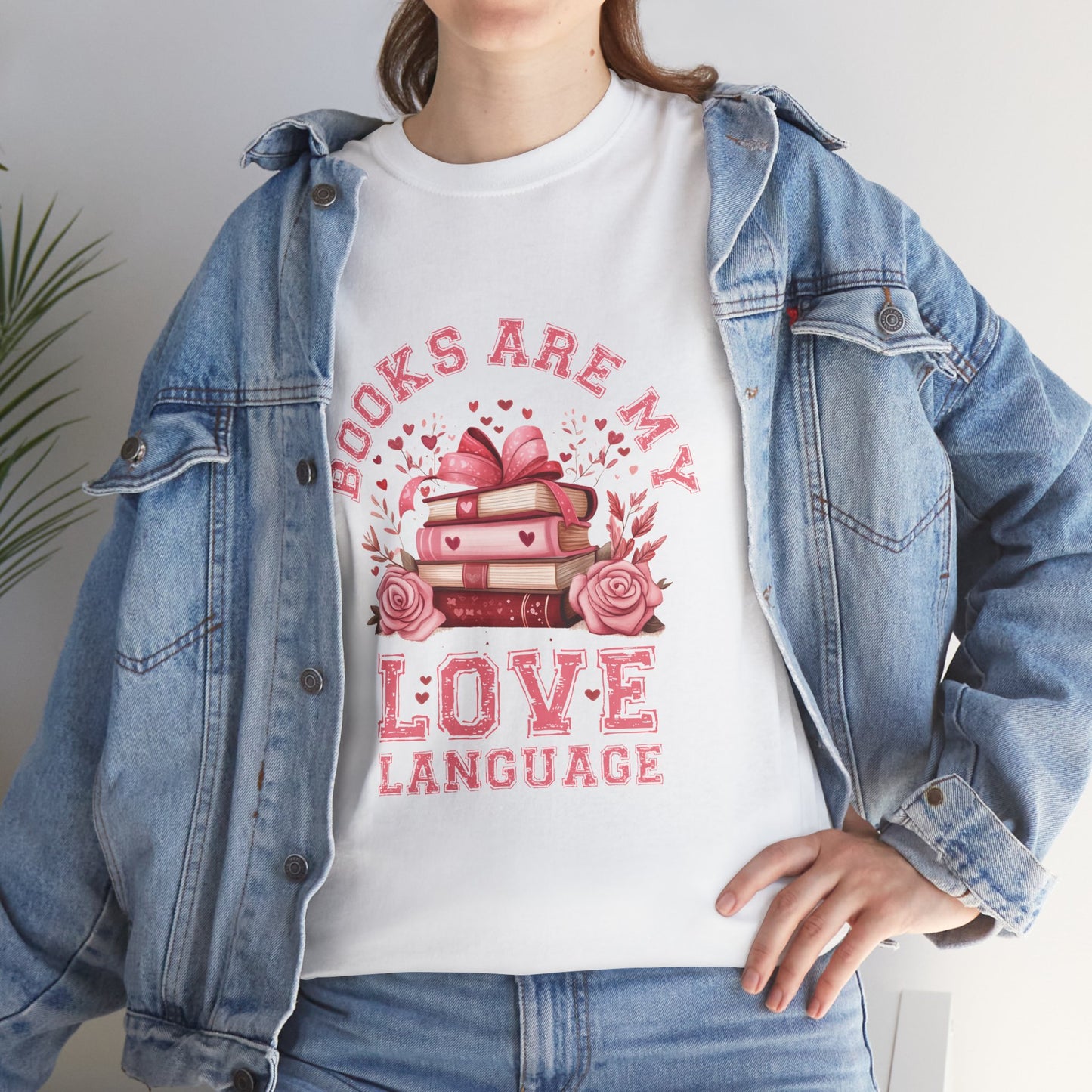 Books are My Love Language Unisex Tee - Valentine's Day Gift for Book Lovers