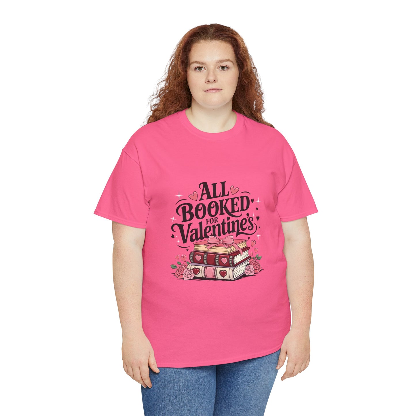 Valentine's Day Book Lover Unisex Tee - sizes S - 5X
