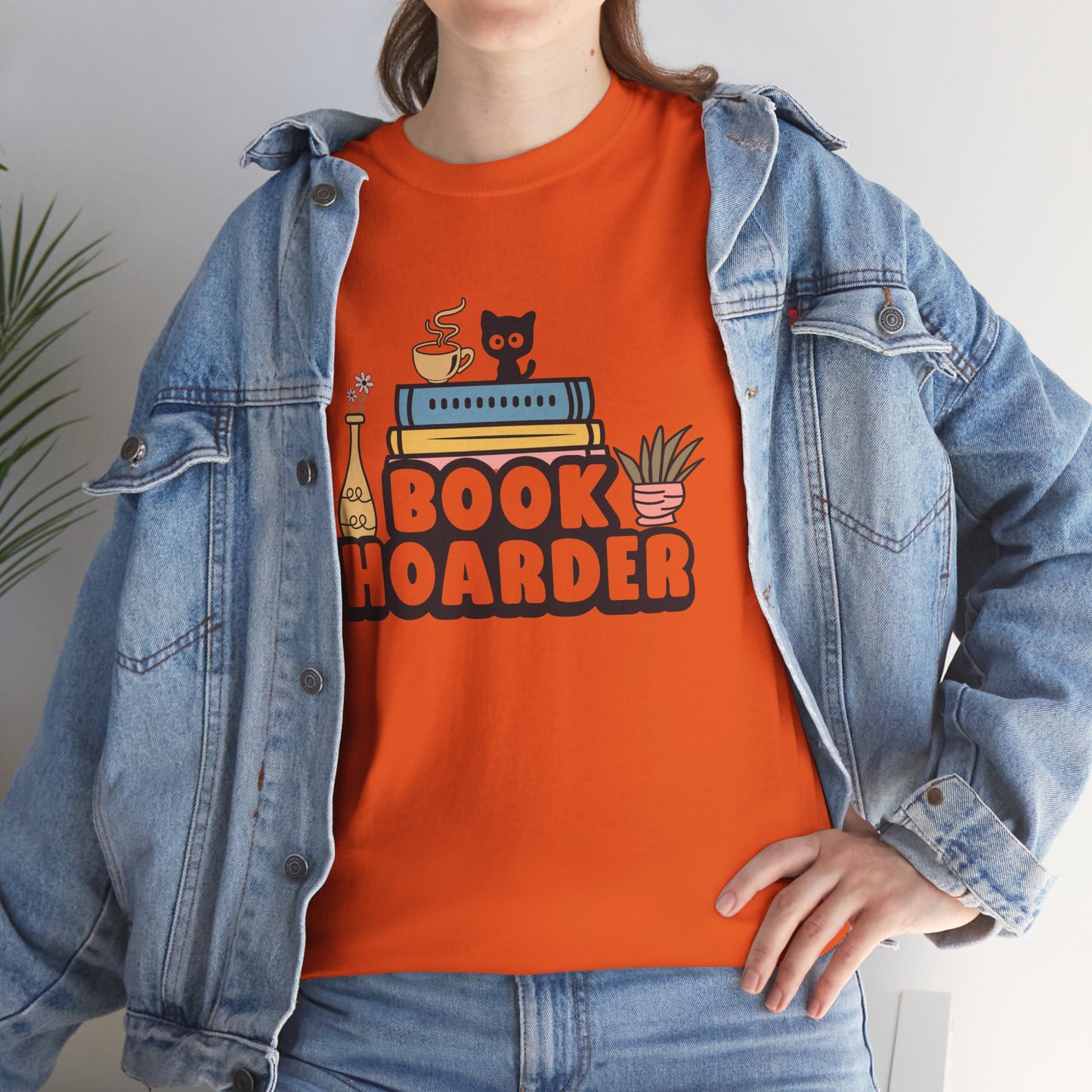 Book Hoarder Unisex Tee - Funny Cat Lover Book Lover Gift - sizes S - 5X