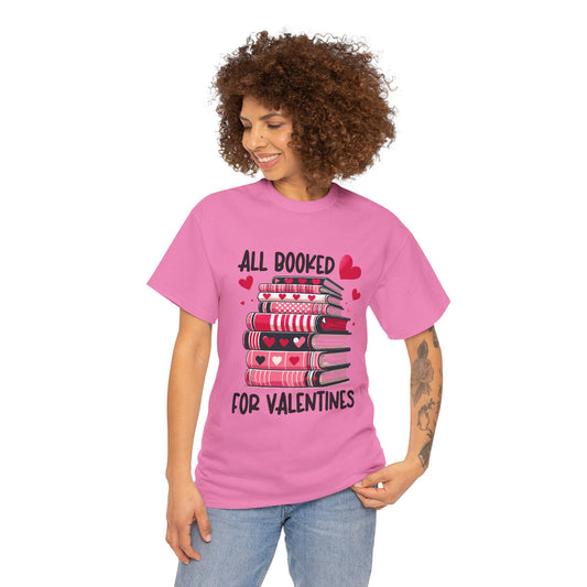 Valentine's Day Book Lover Unisex Tee - sizes S - 5X