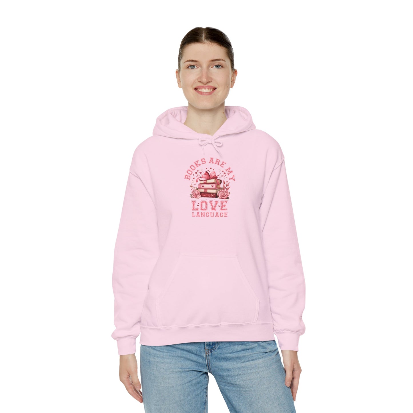 Books are My Love Language Hooded Sweatshirt - sizes S - 5X