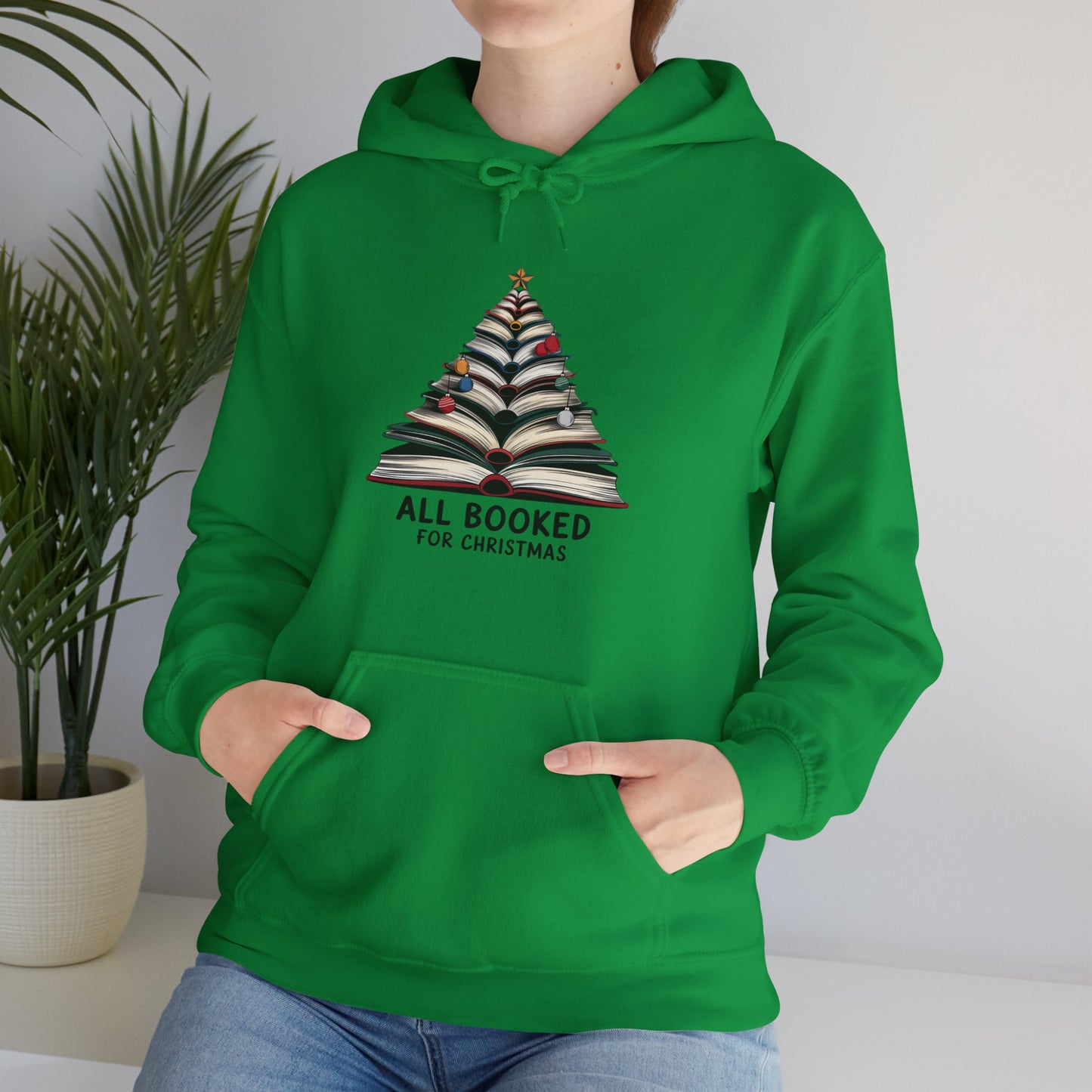 All Booked for Christmas Unisex Heavy Blend™ Hooded Sweatshirt - sizes S - 5X