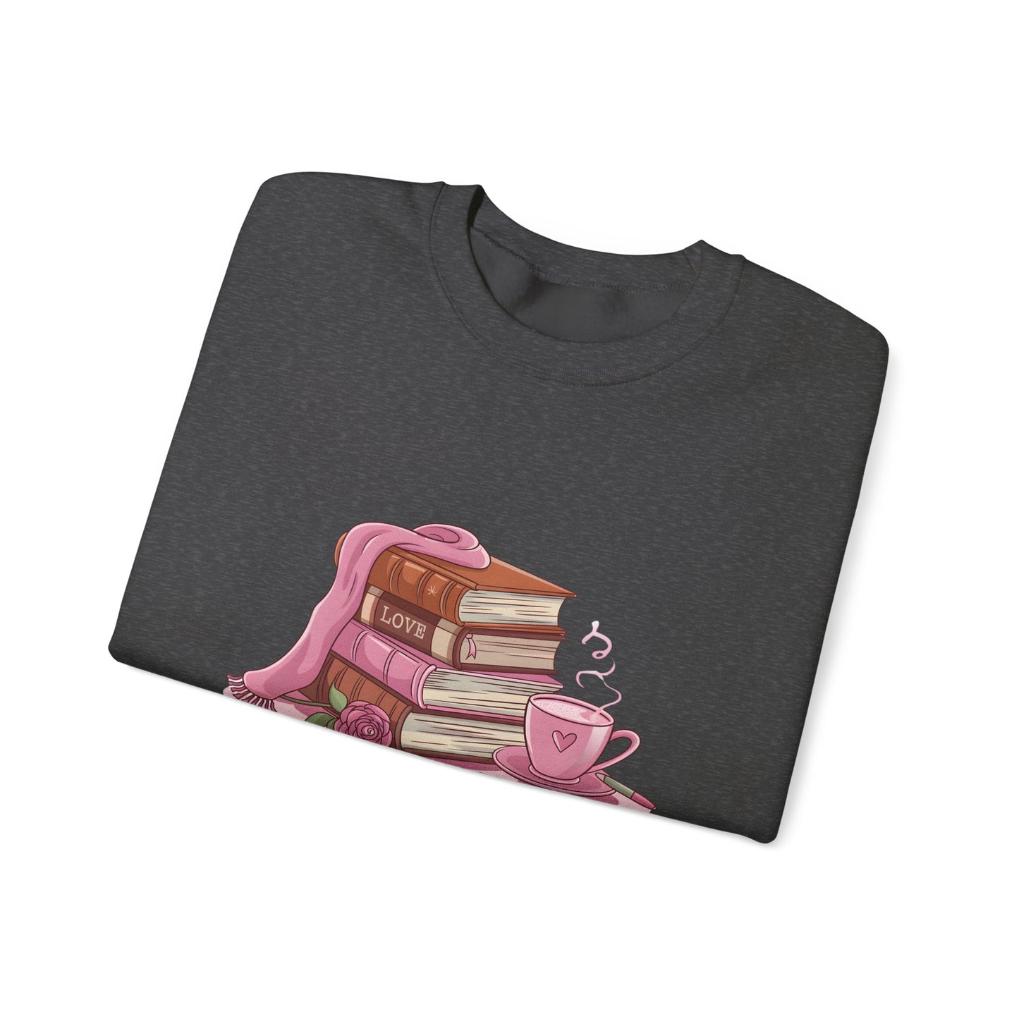 Valentine's Day Book Lover Crewneck Sweatshirt - S - 5X