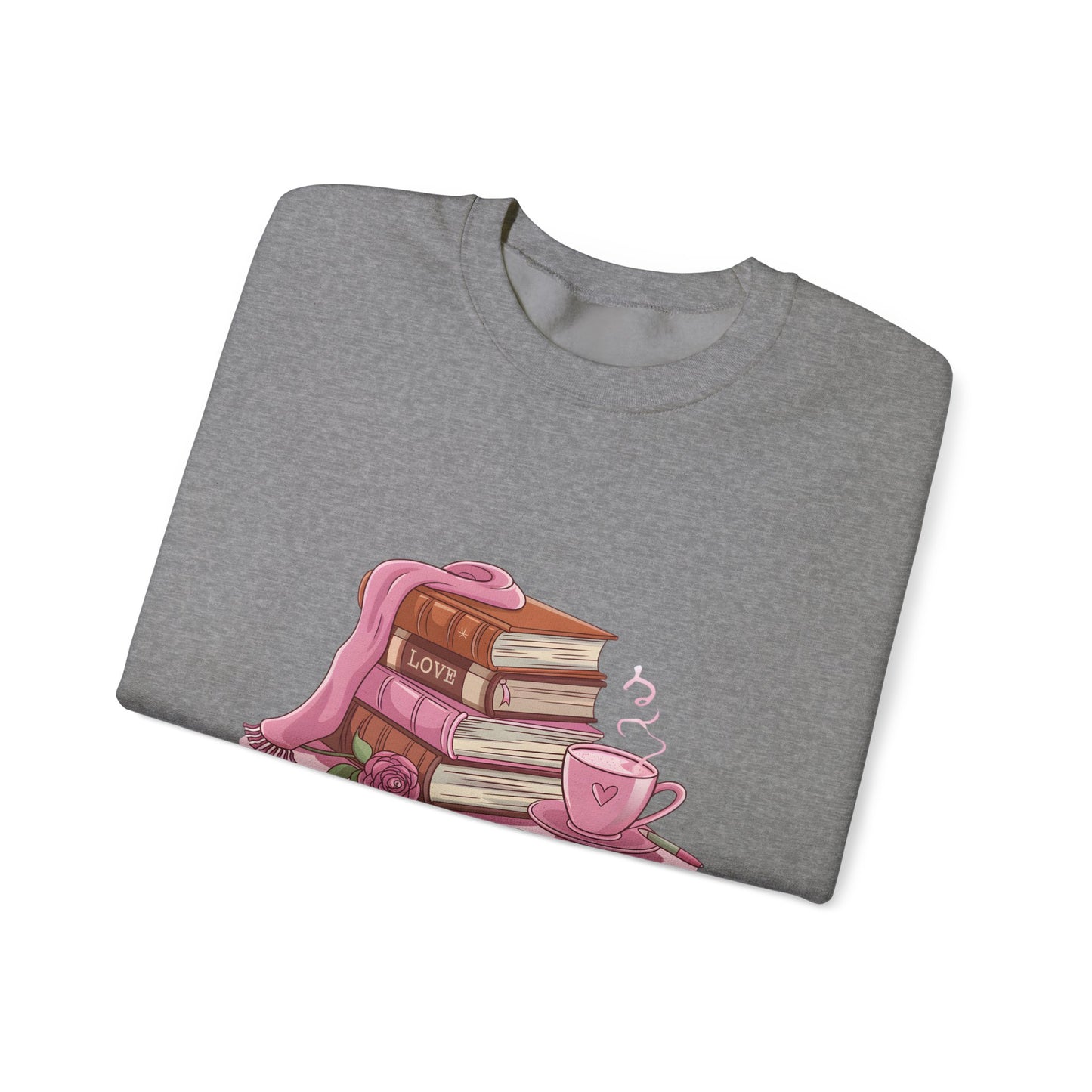 Valentine's Day Book Lover Crewneck Sweatshirt - S - 5X