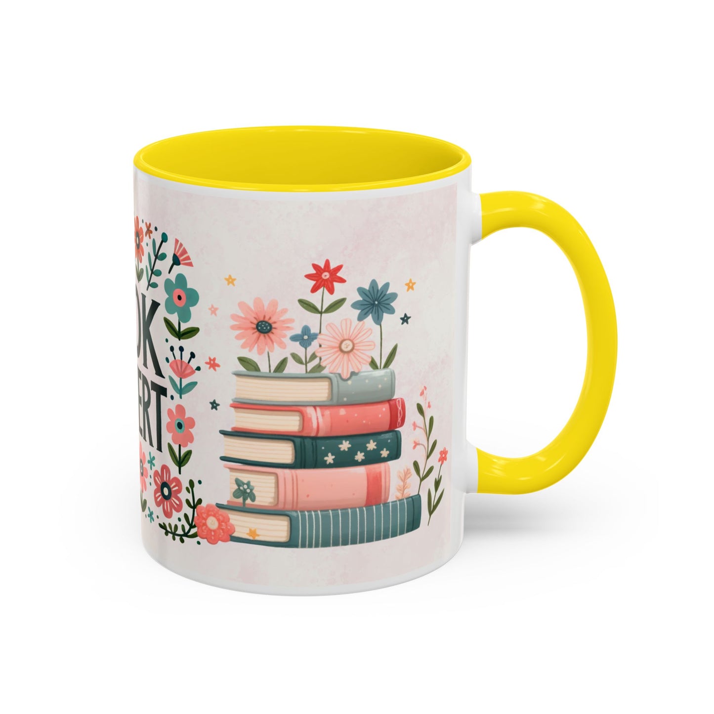Mug - Booktrovert Pretty Floral Ceramic Coffee Mug (11oz, 15oz)