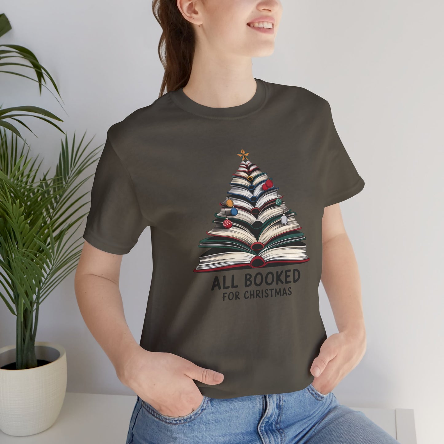 All Booked for Christmas Unisex Jersey Short Sleeve T-shirt - sizes S - 3X
