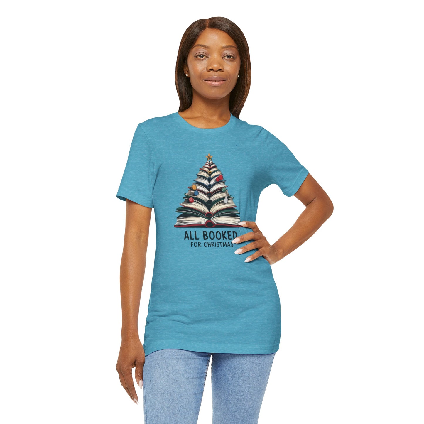 All Booked for Christmas Unisex Jersey Short Sleeve T-shirt - sizes S - 3X