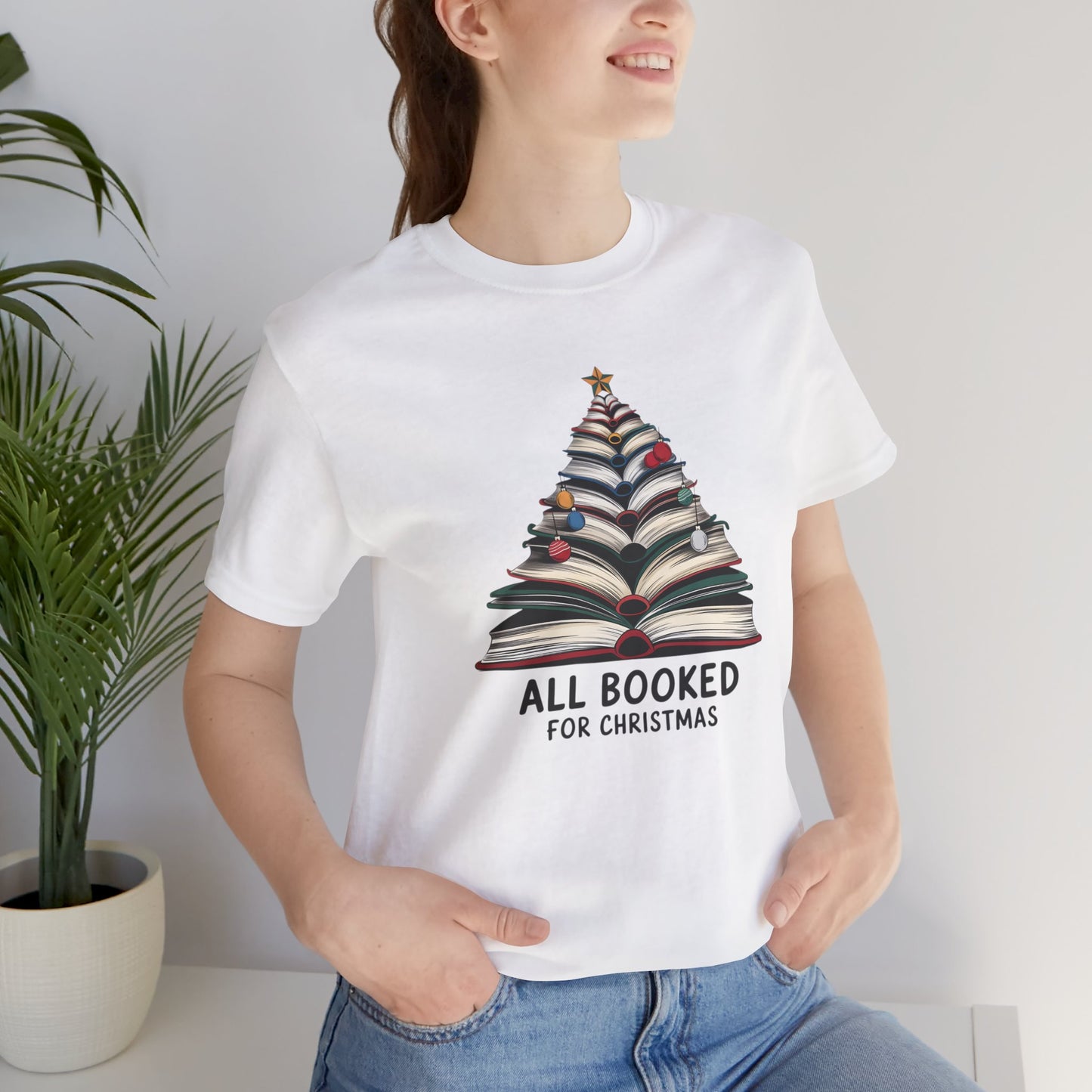 All Booked for Christmas Unisex Jersey Short Sleeve T-shirt - sizes S - 3X