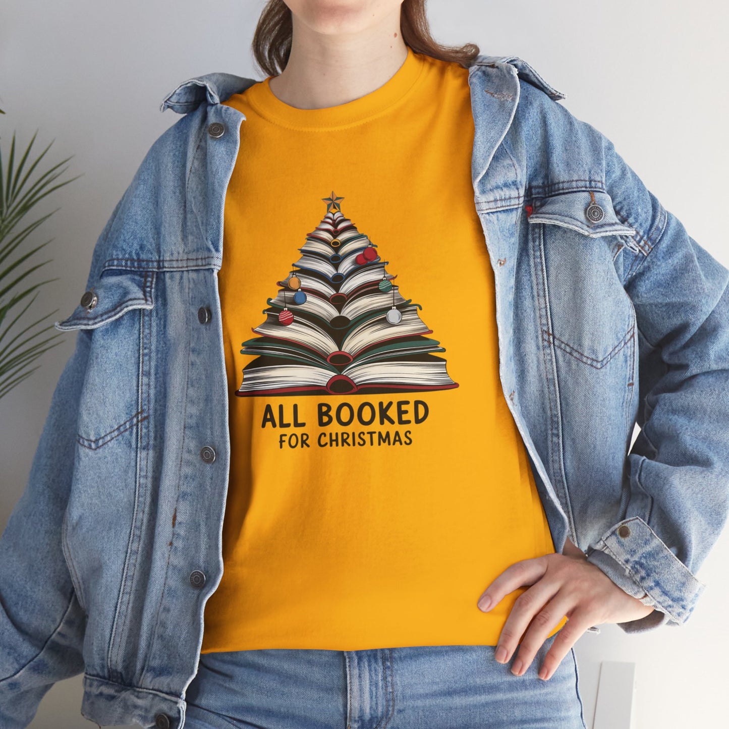 All Booked for Christmas Unisex Heavy Cotton T-shirt - sizes S - 5X