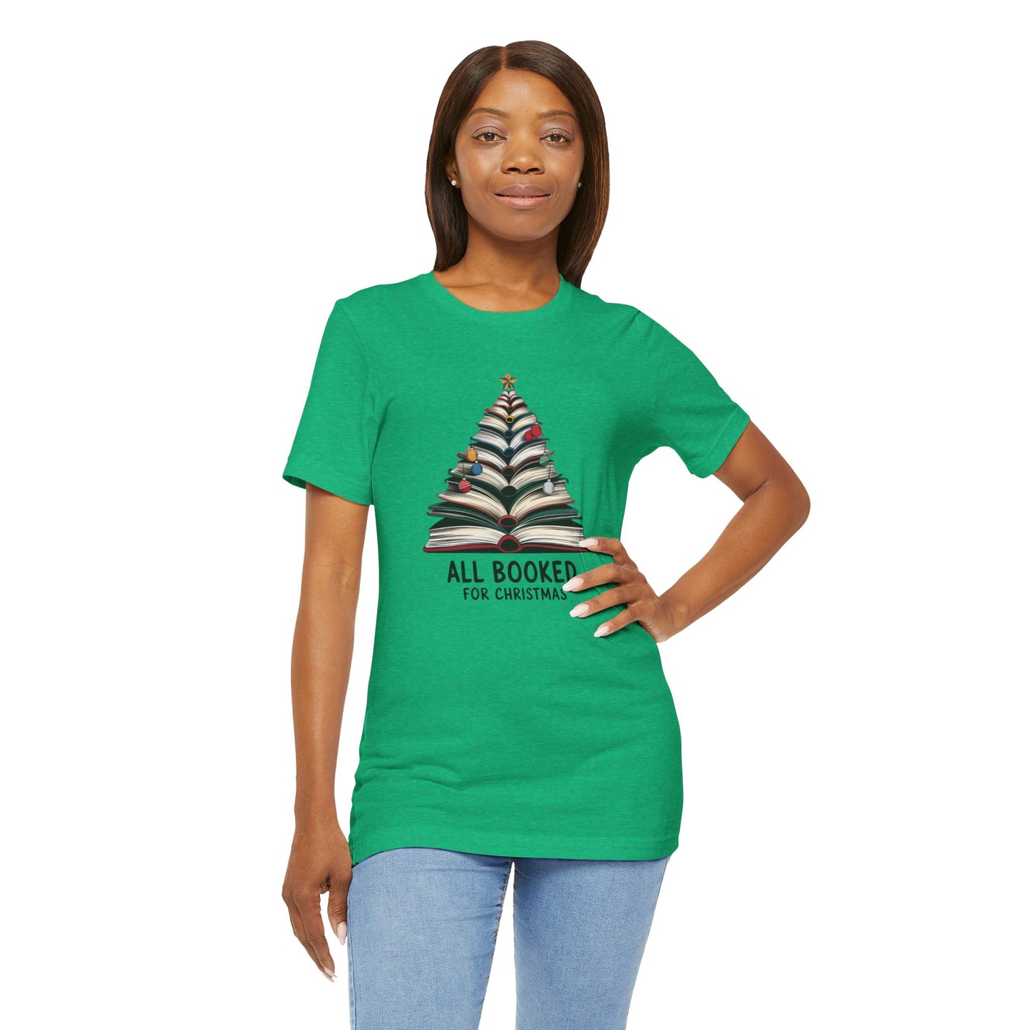 All Booked for Christmas Unisex Jersey Short Sleeve T-shirt - sizes S - 3X
