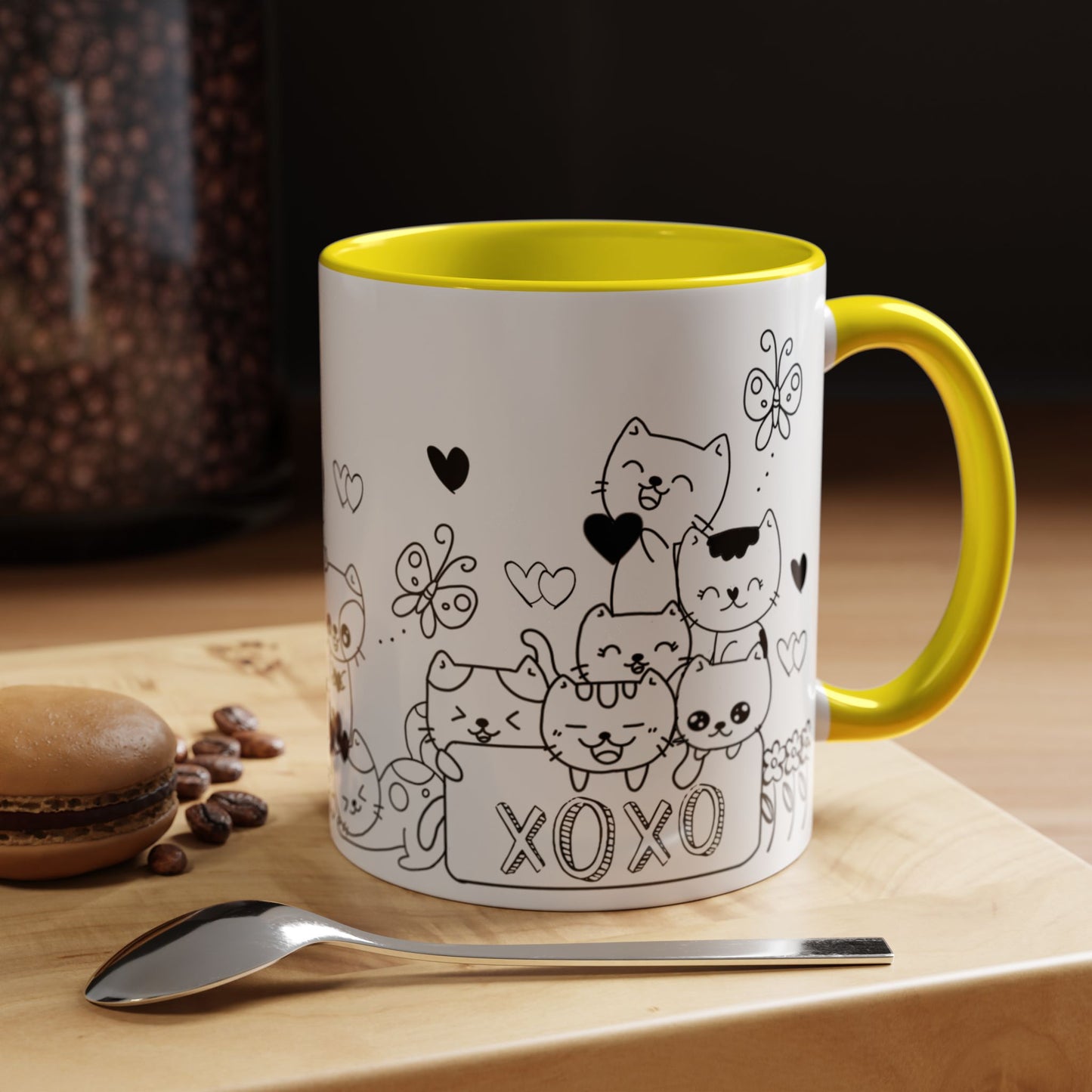 Coffee Mug - Valentine's Day Cat Love Mug for Cat Lovers