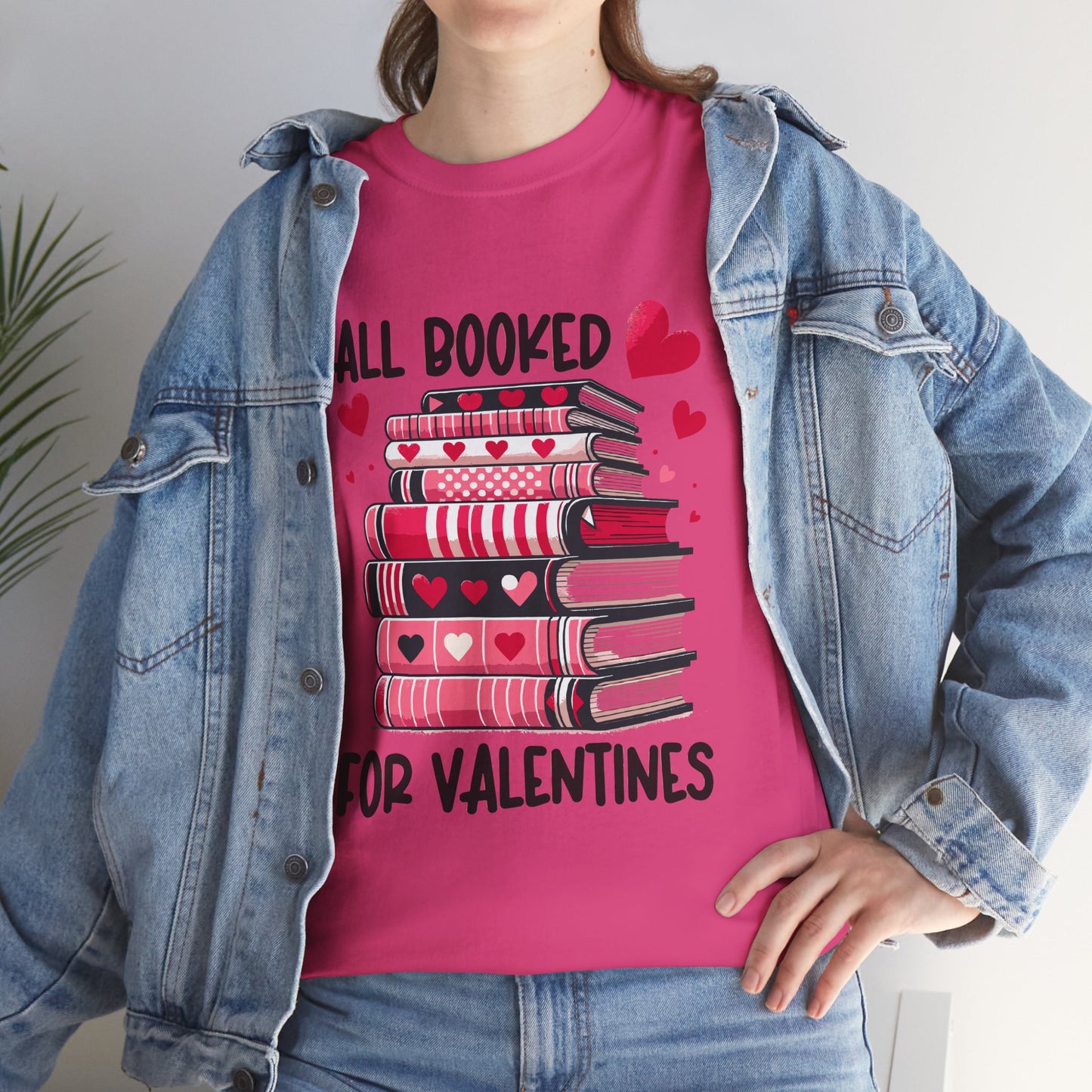 Valentine's Day Book Lover Unisex Tee - sizes S - 5X