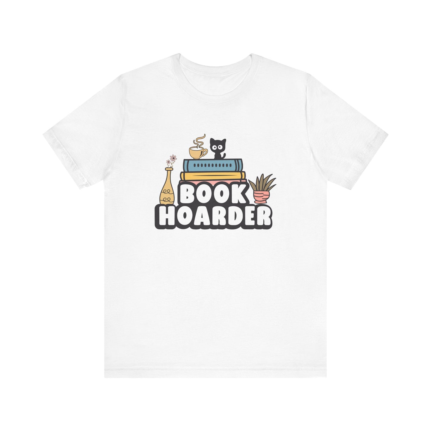 Book Hoarder Unisex Tee - Cat Lover Book Lover Funny Gift - sizes S - 3X