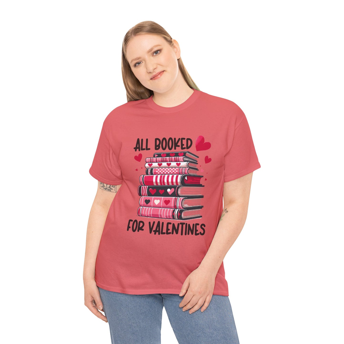 Valentine's Day Book Lover Unisex Tee - sizes S - 5X