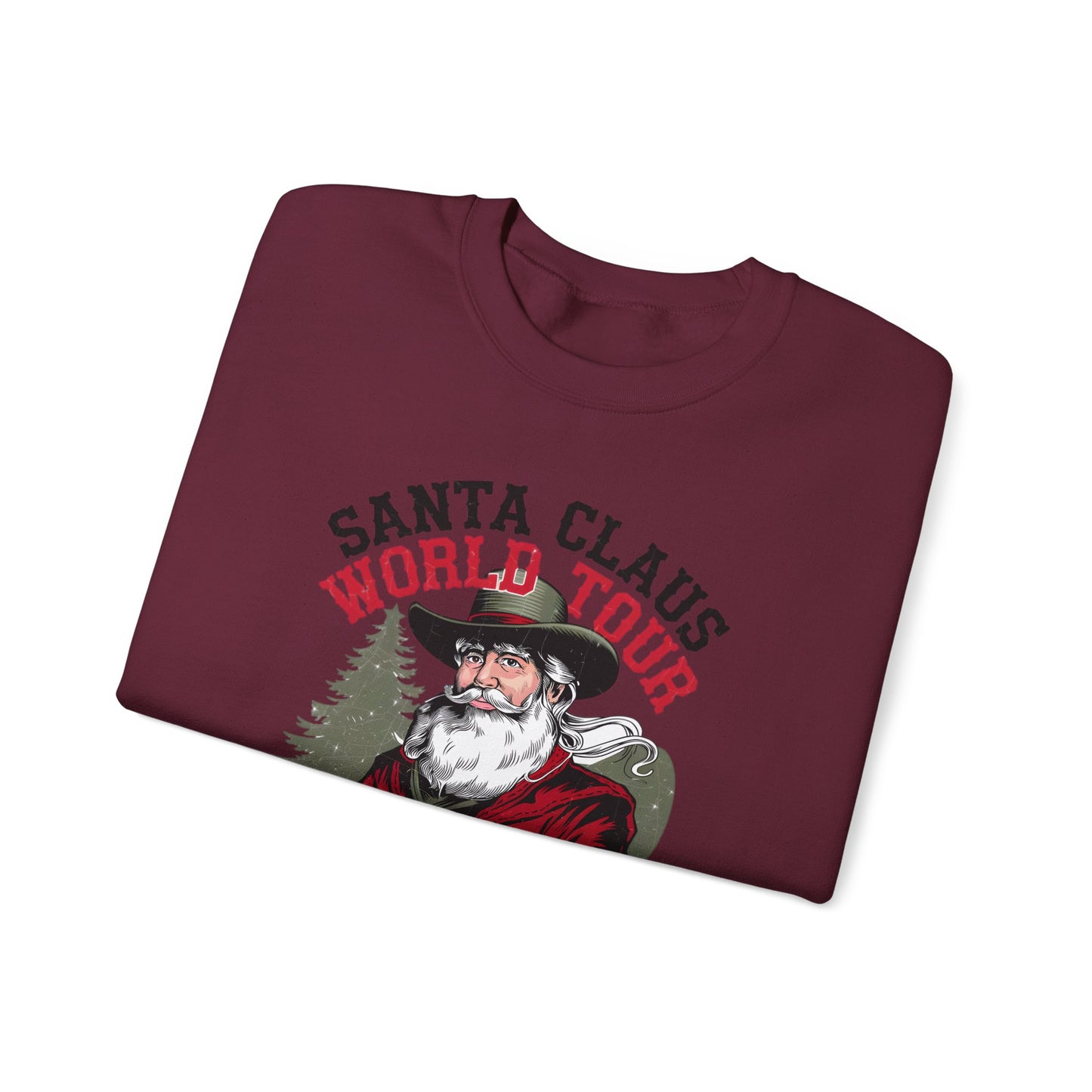 Santa Claus World Tour Unisex Heavy Blend™ Crewneck Sweatshirt - sizes S - 3X - Rocking around the Christmas Tree