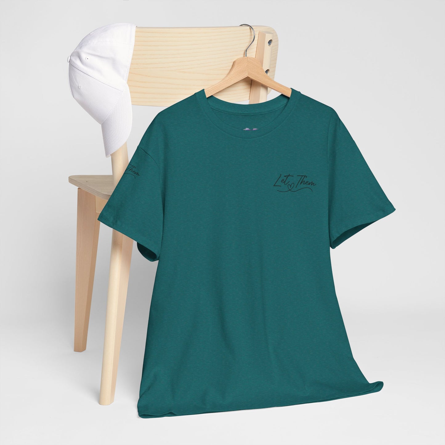 Let Them Unisex Tee - Cute Inspirational Front, Back, Right Arm Design
