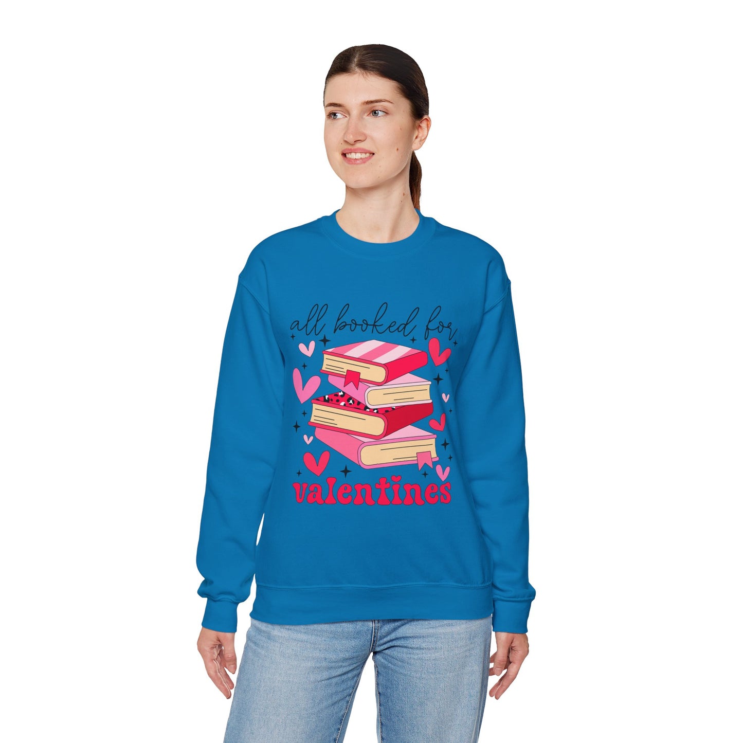 Book Lover Valentine's Day Unisex Sweatshirt - sizes S - 5X