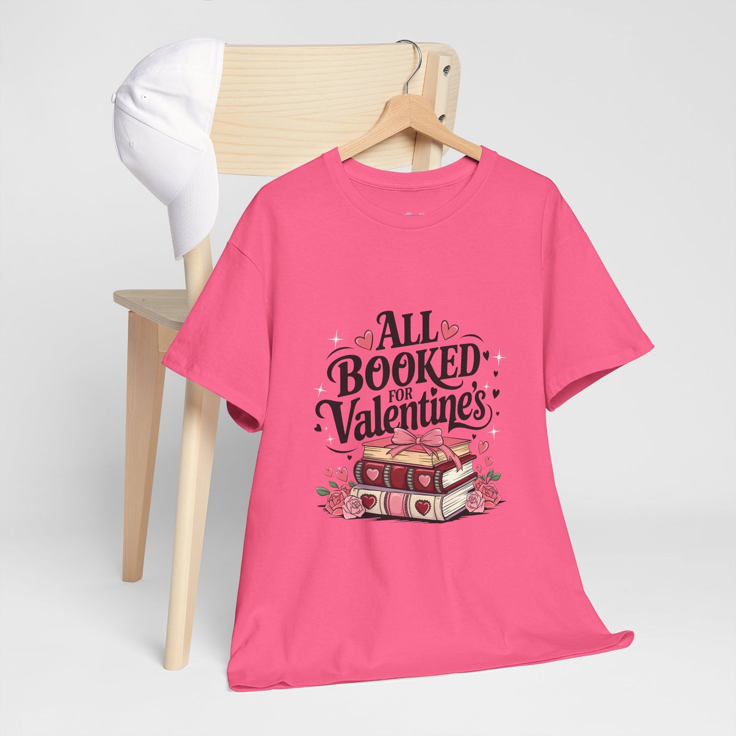 Valentine's Day Book Lover Unisex Tee - sizes S - 5X