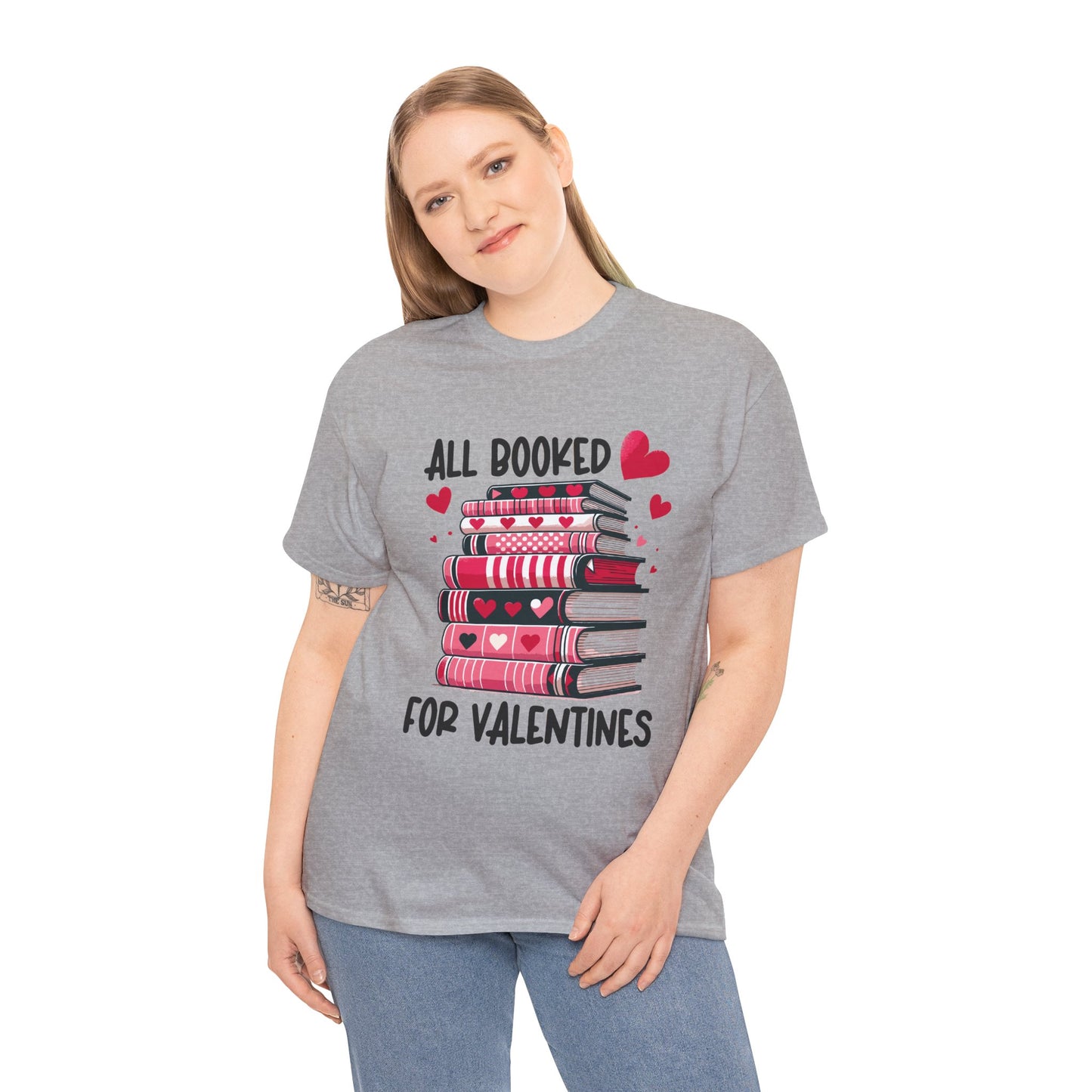 Valentine's Day Book Lover Unisex Tee - sizes S - 5X