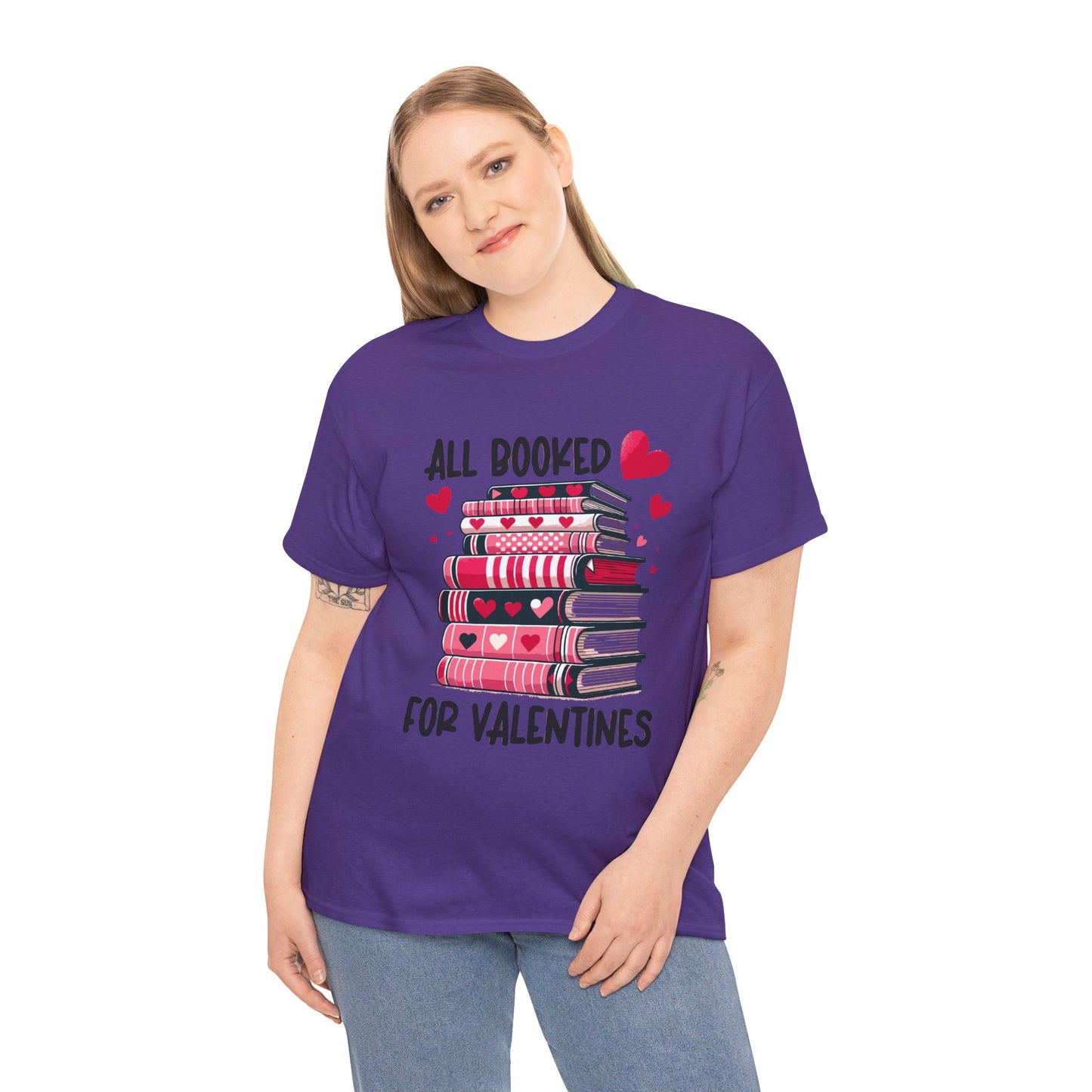 Valentine's Day Book Lover Unisex Tee - sizes S - 5X