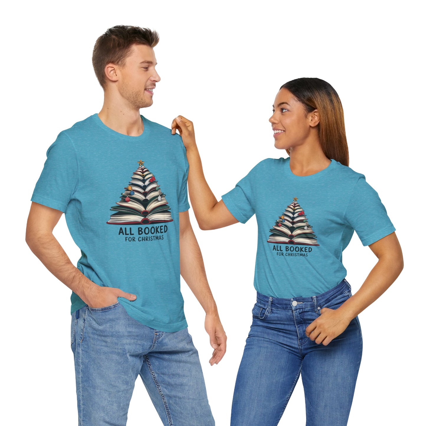 All Booked for Christmas Unisex Jersey Short Sleeve T-shirt - sizes S - 3X