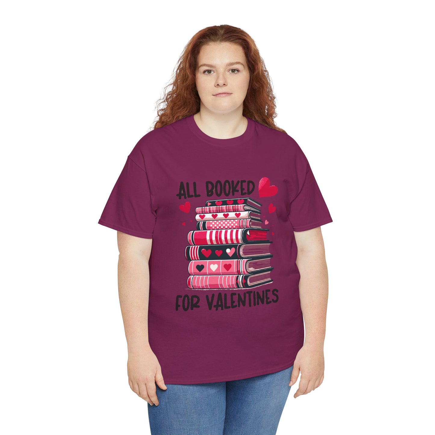 Valentine's Day Book Lover Unisex Tee - sizes S - 5X