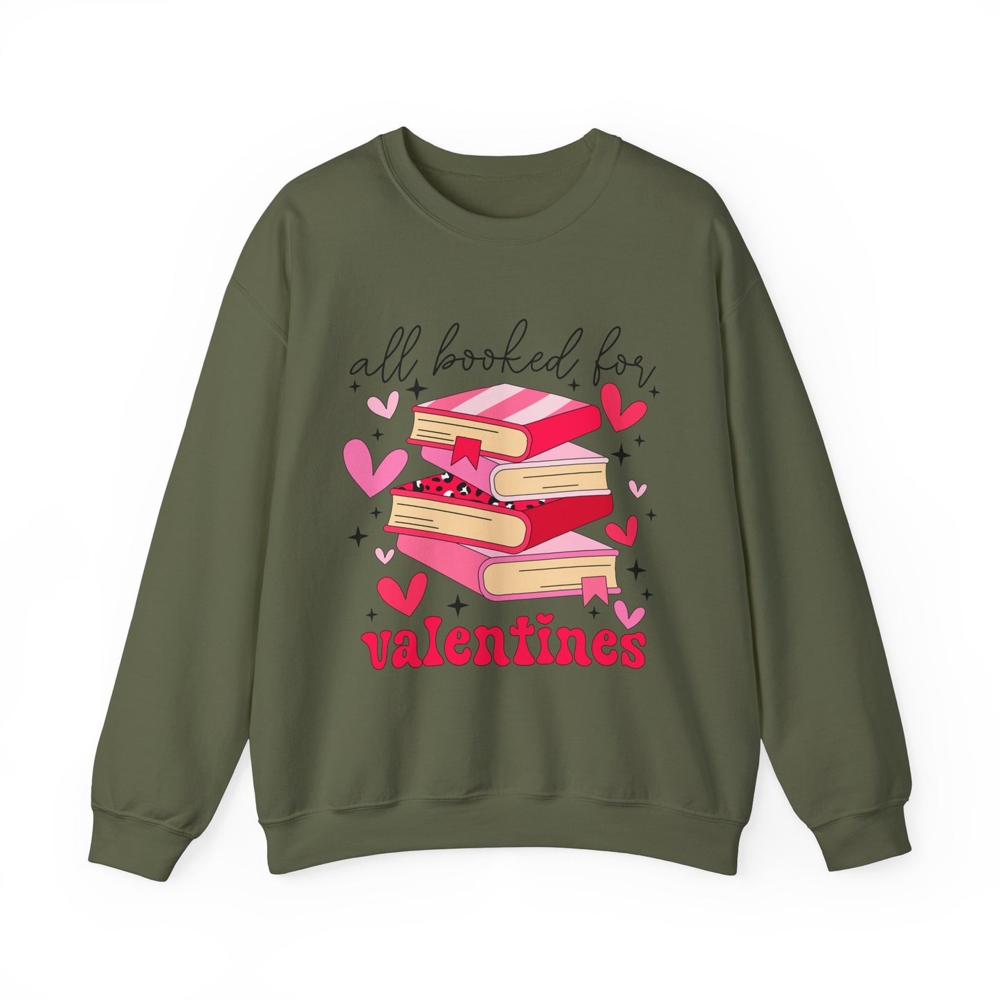 Book Lover Valentine's Day Unisex Sweatshirt - sizes S - 5X