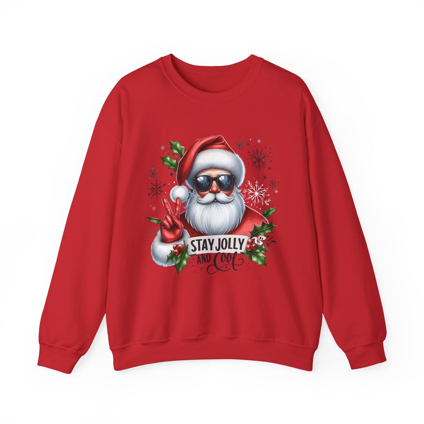 Funny Santa Christmas Unisex Heavy blend Crew Neck Sweatshirt