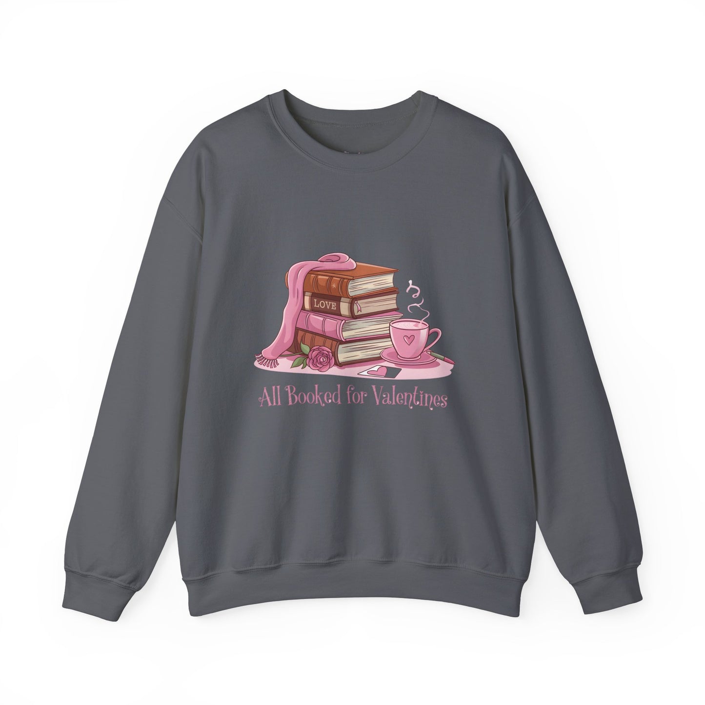 Valentine's Day Book Lover Crewneck Sweatshirt - S - 5X