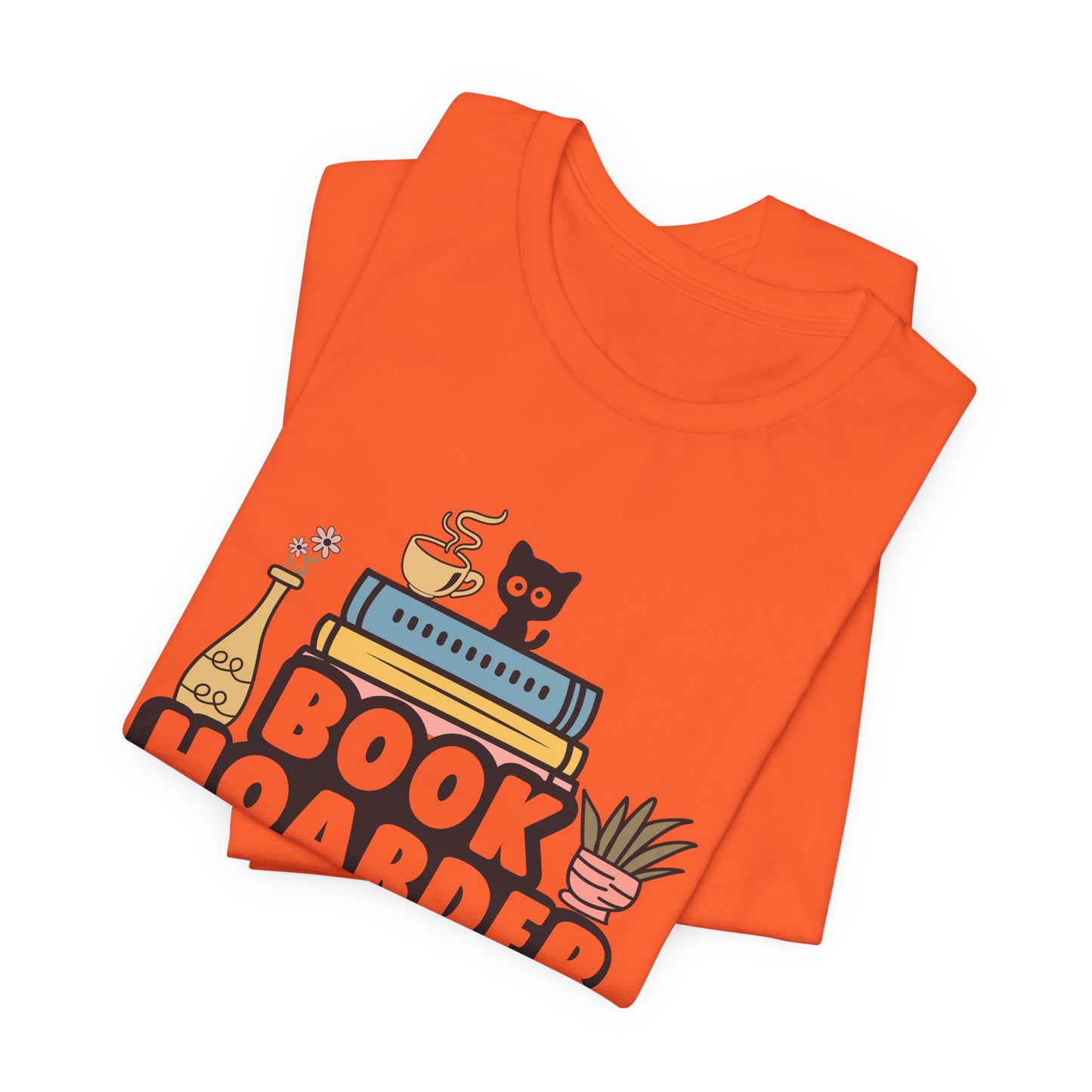 Book Hoarder Unisex Tee - Cat Lover Book Lover Funny Gift - sizes S - 3X