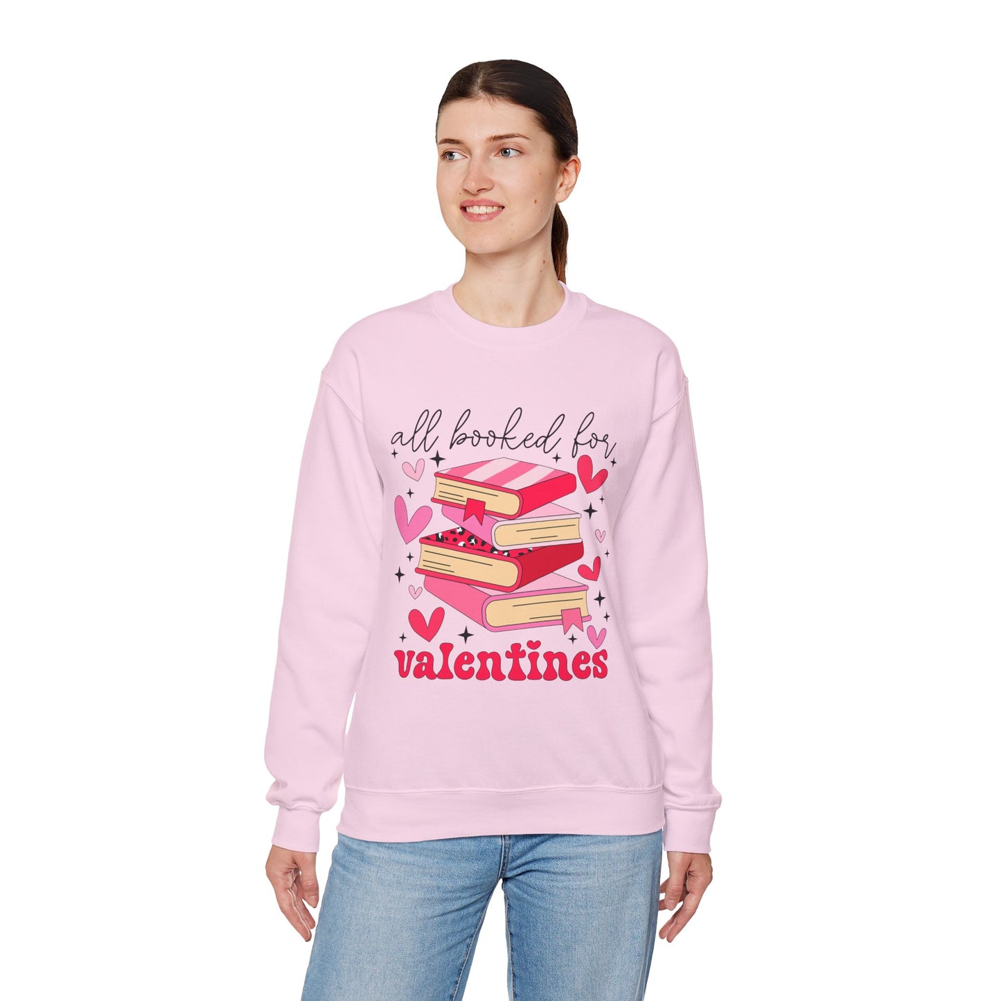 Book Lover Valentine's Day Unisex Sweatshirt - sizes S - 5X