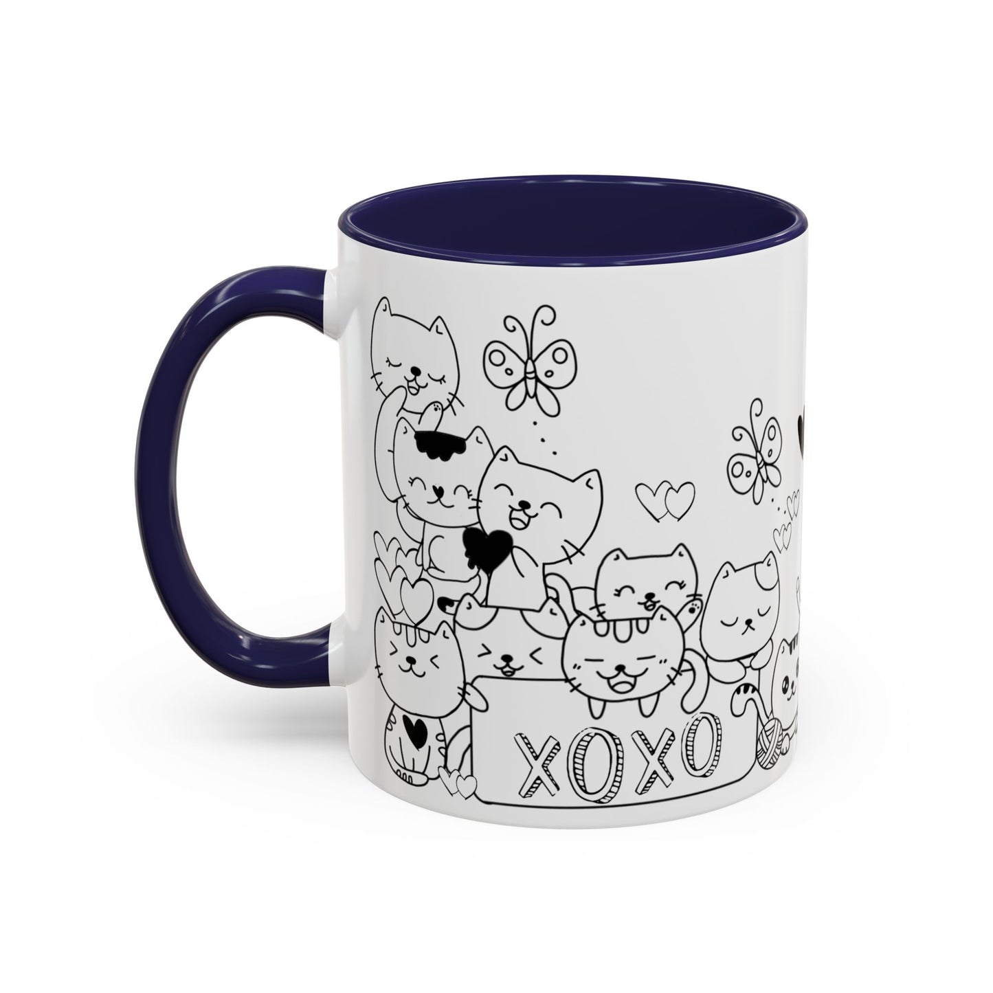 Coffee Mug - Valentine's Day Cat Love Mug for Cat Lovers