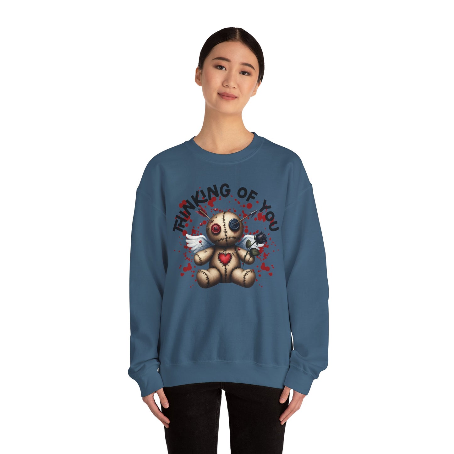 Anti-Valentine Thinking of You Unisex Heavy Blend™ Crewneck Sweatshirt - S - 5X