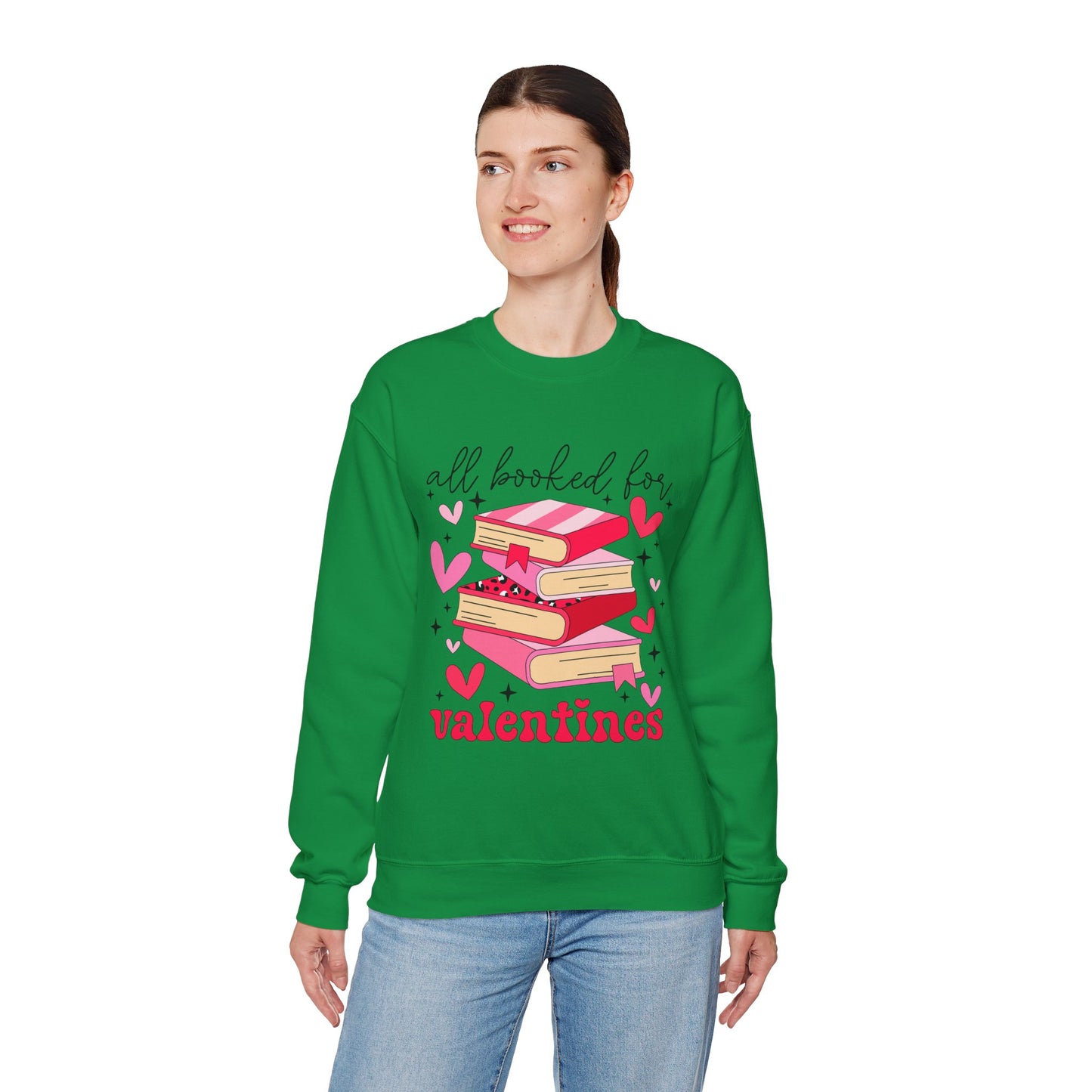 Book Lover Valentine's Day Unisex Sweatshirt - sizes S - 5X