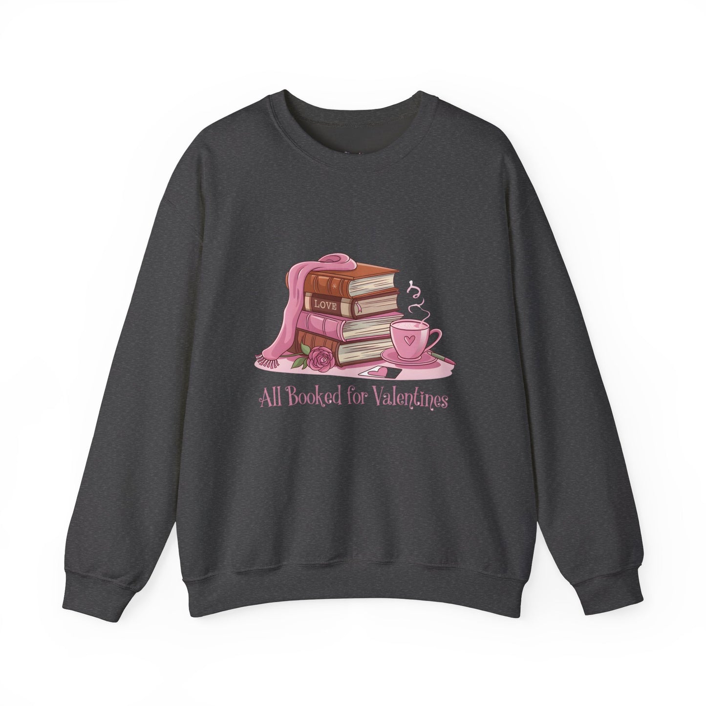 Valentine's Day Book Lover Crewneck Sweatshirt - S - 5X