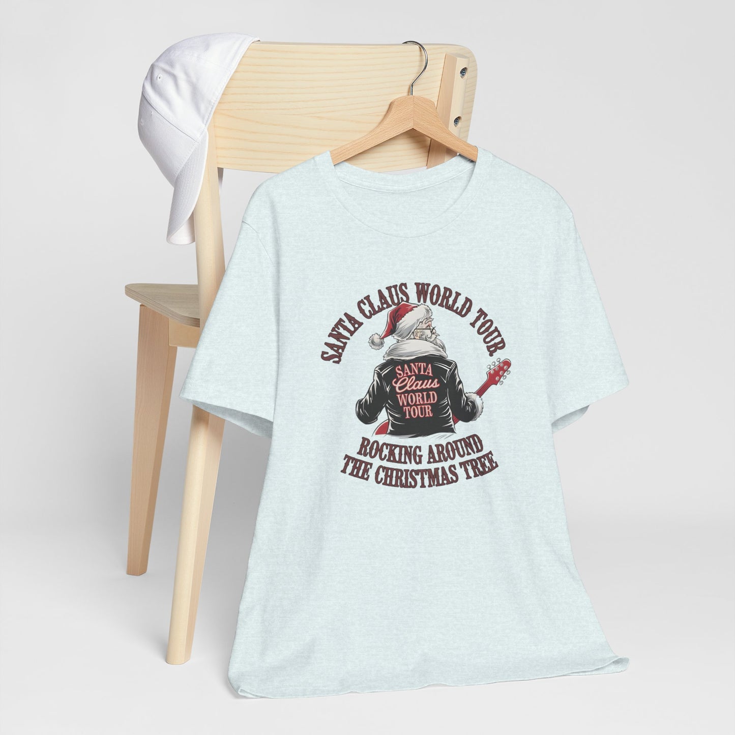 Santa Claus World Tour Tee - Festive Christmas Unisex Jersey Short SleeveT-Shirt - sizes S-3X